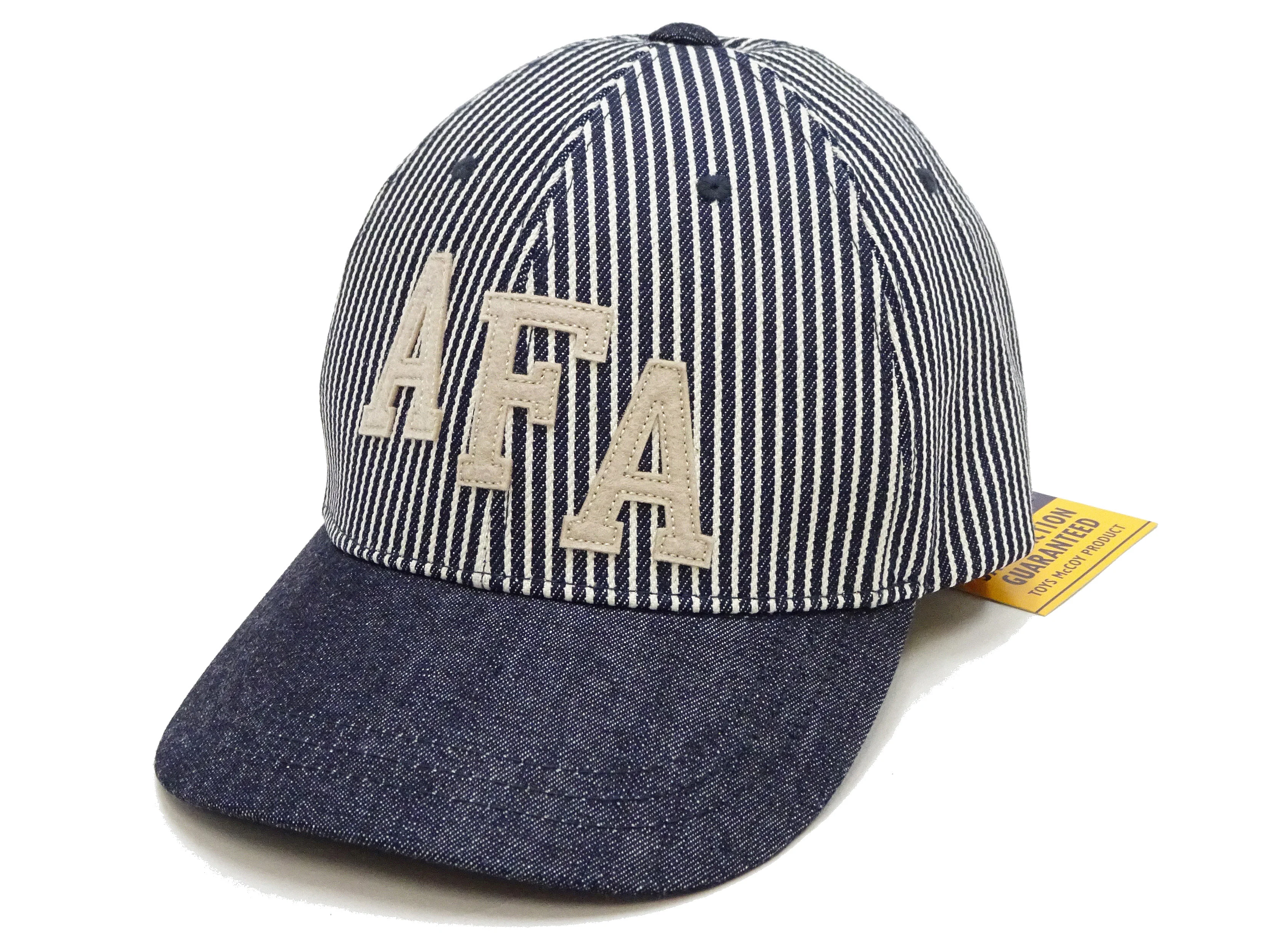 TOYS McCOY AFA Patch Cotton Cap - Men's Hickory Stripe & Denim Brim Military-Style Baseball Hat - TMA2527 - Image 10