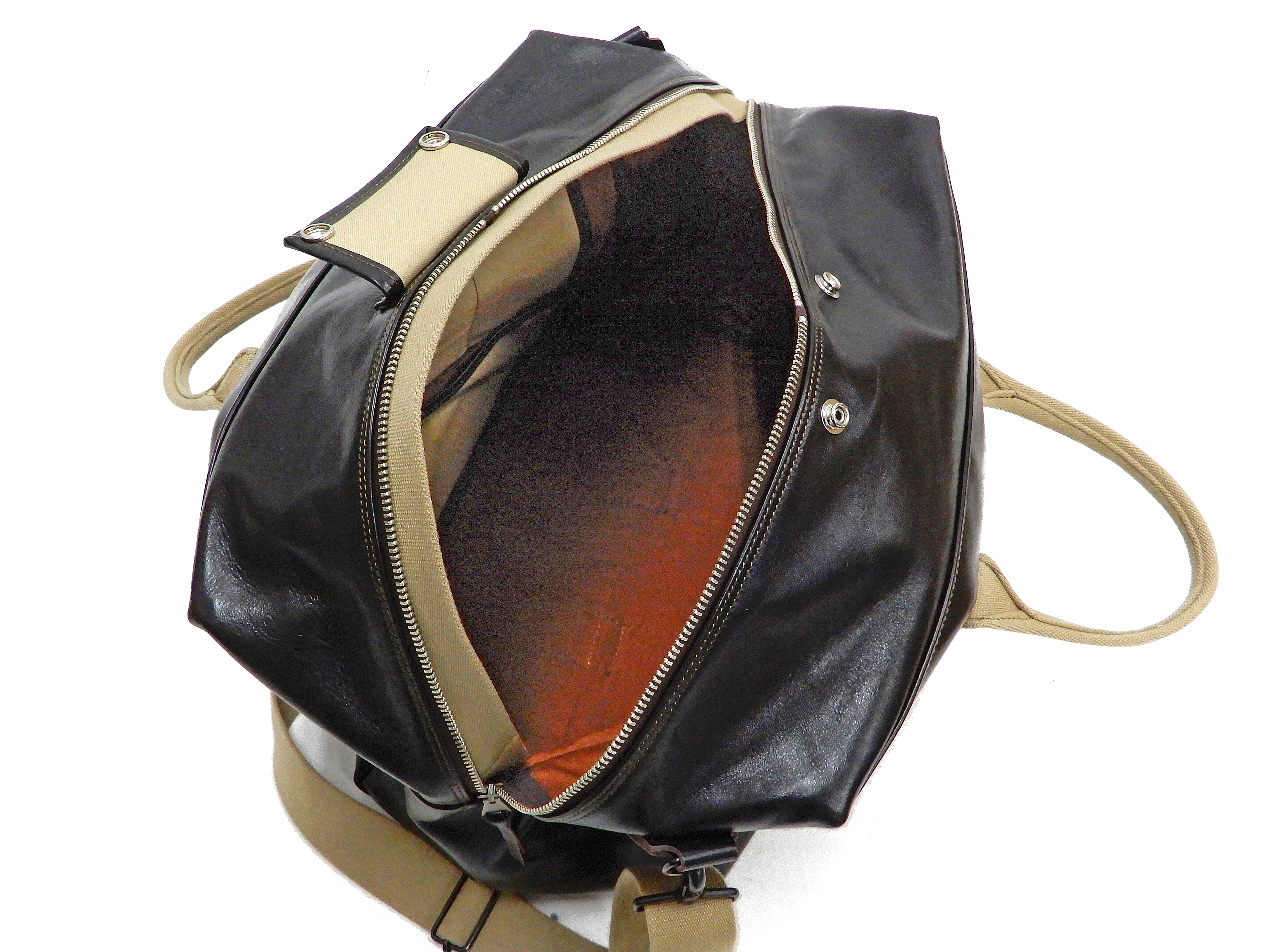 TOYS McCOY Bag Aviators Kit Bag Men's Steve McQueen Leather Duffle Bag with Shoulder Strap TMA2409 Drak-Brown - Image 15