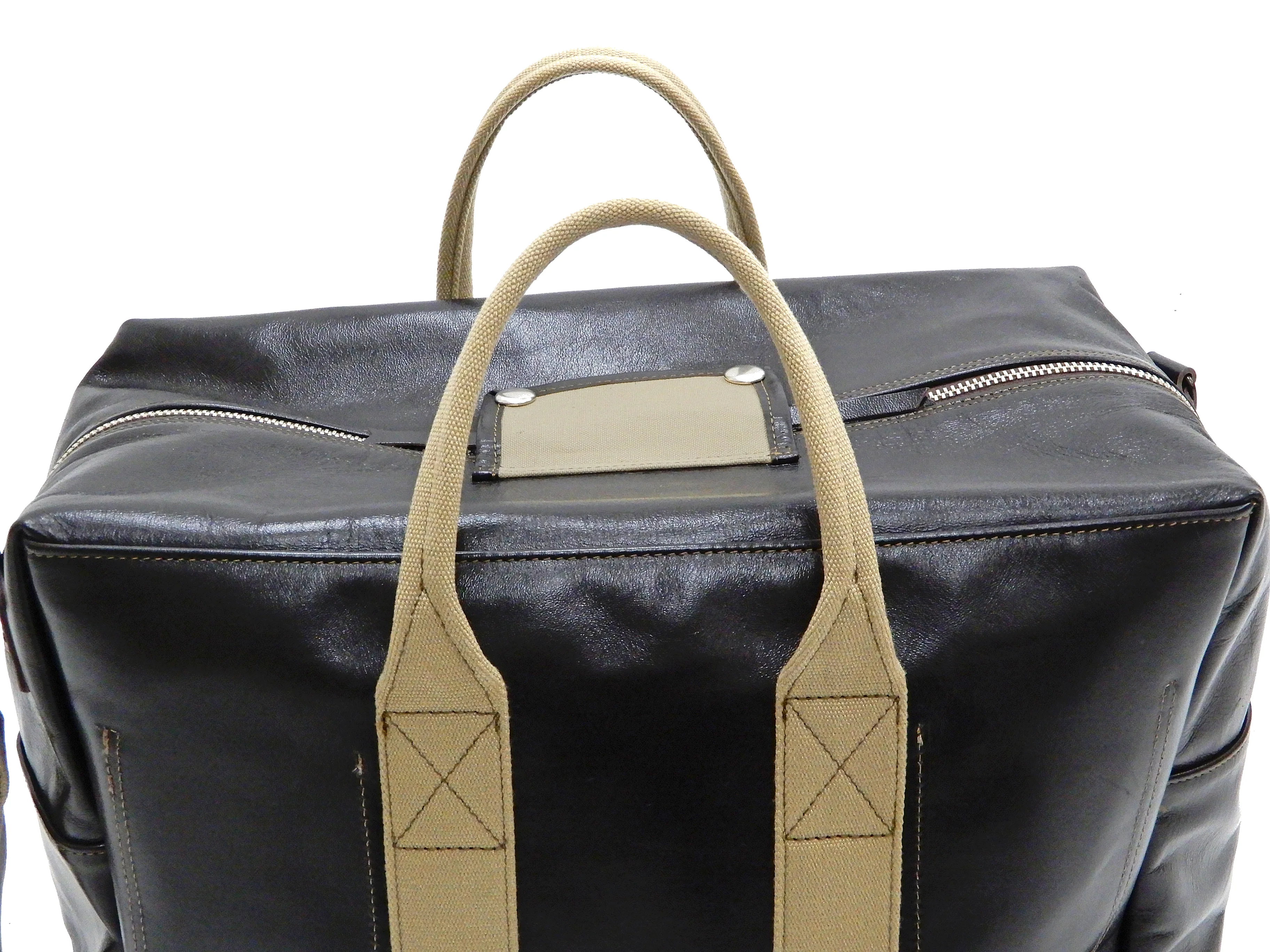 TOYS McCOY Bag Aviators Kit Bag Men's Steve McQueen Leather Duffle Bag with Shoulder Strap TMA2409 Drak-Brown - Image 8