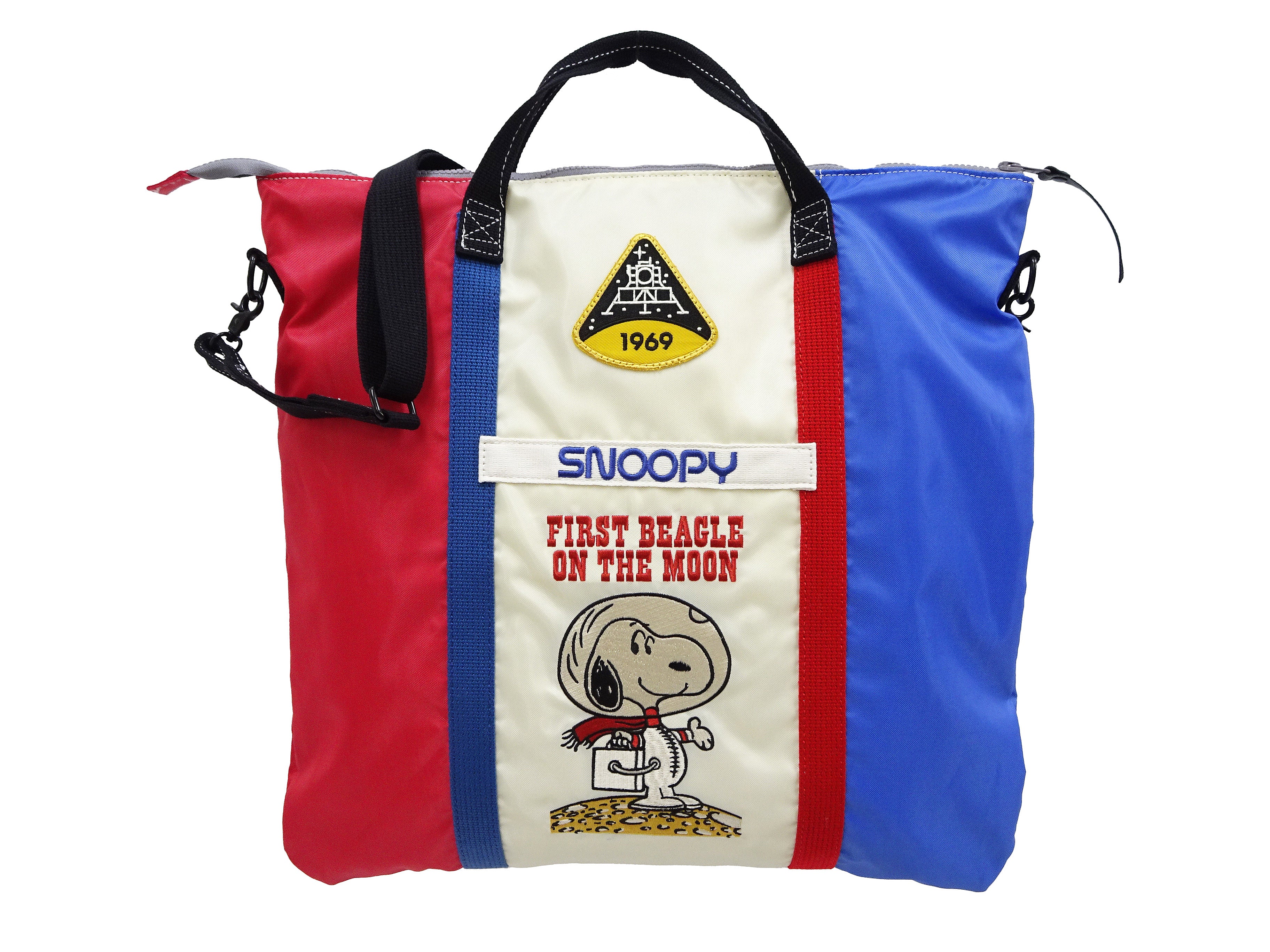 TOYS McCOY Bag Men's Casual Astronaut Snoopy Nylon Shoulder Bag Inspired by USAF Military Helmet Bag TMA2411 012 Tricolor - Image 4