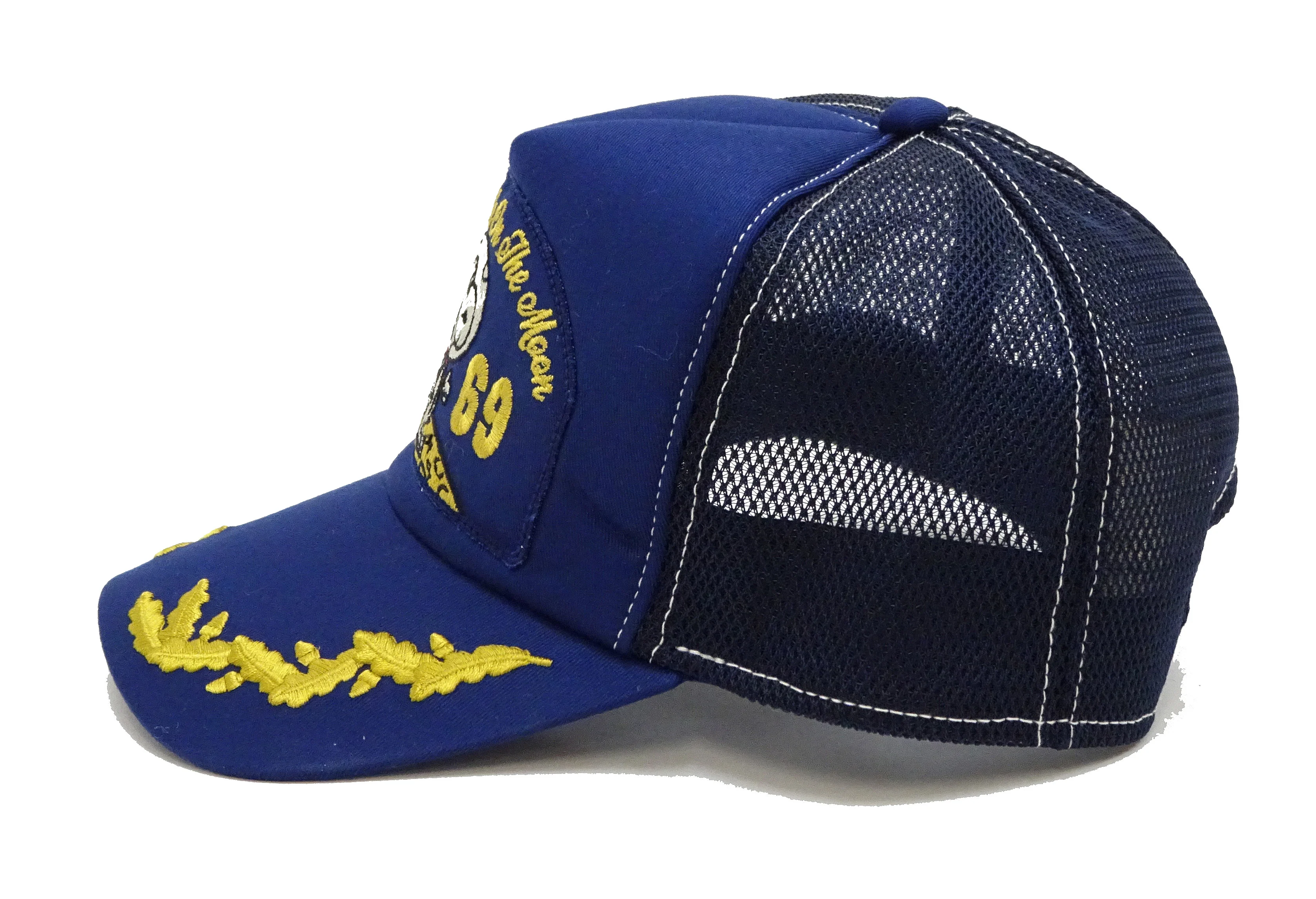 TOYS McCOY Cap Men's Casual 1969 Snoopy Astronaut Mesh Cap Mesh Back Baseball Hat TMA2403 Navy-Blue - Image 3