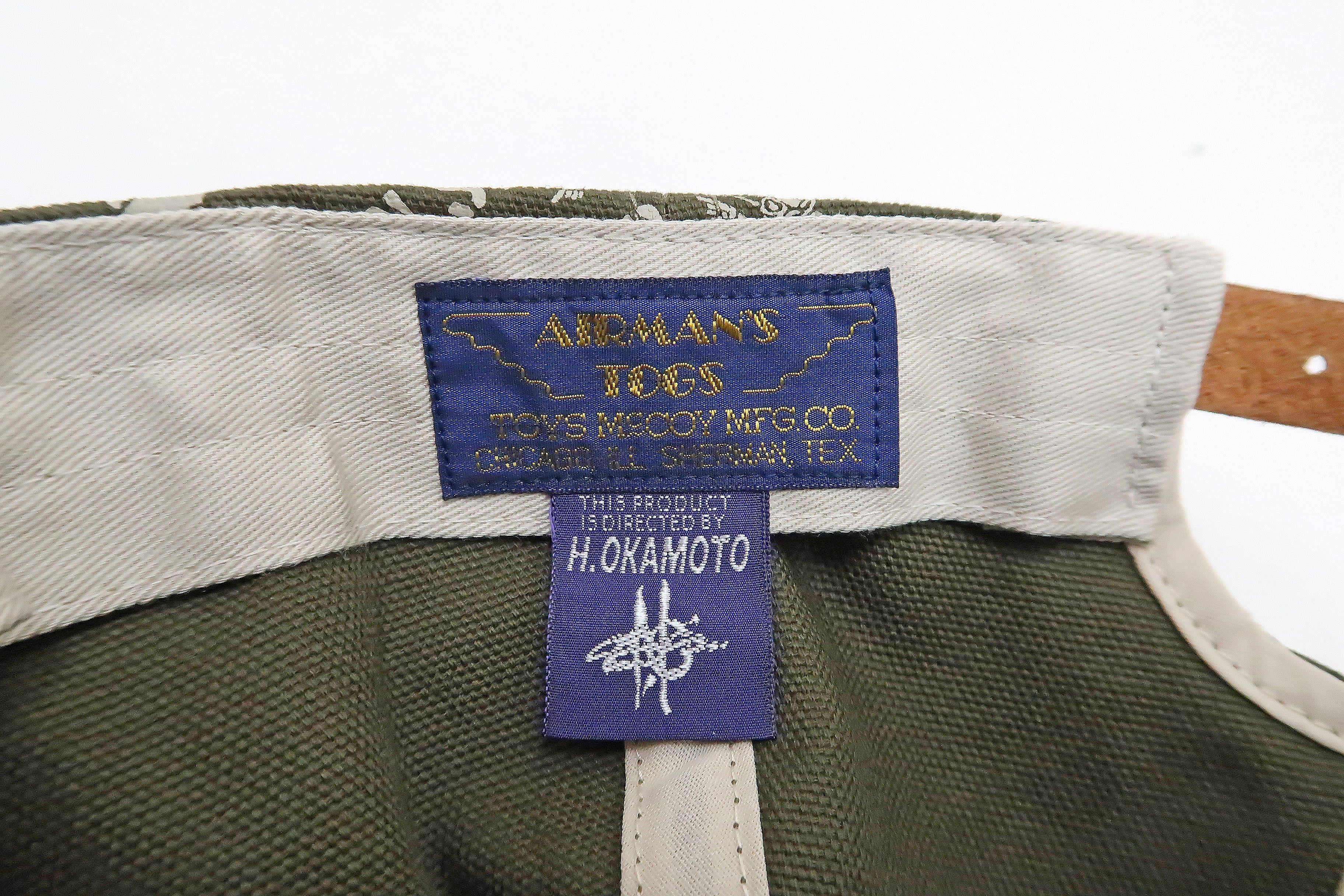 TOYS McCOY Cap Men's US Military Fifth Air Force Twill Cotton Hat TMA2214 Olive - Image 8