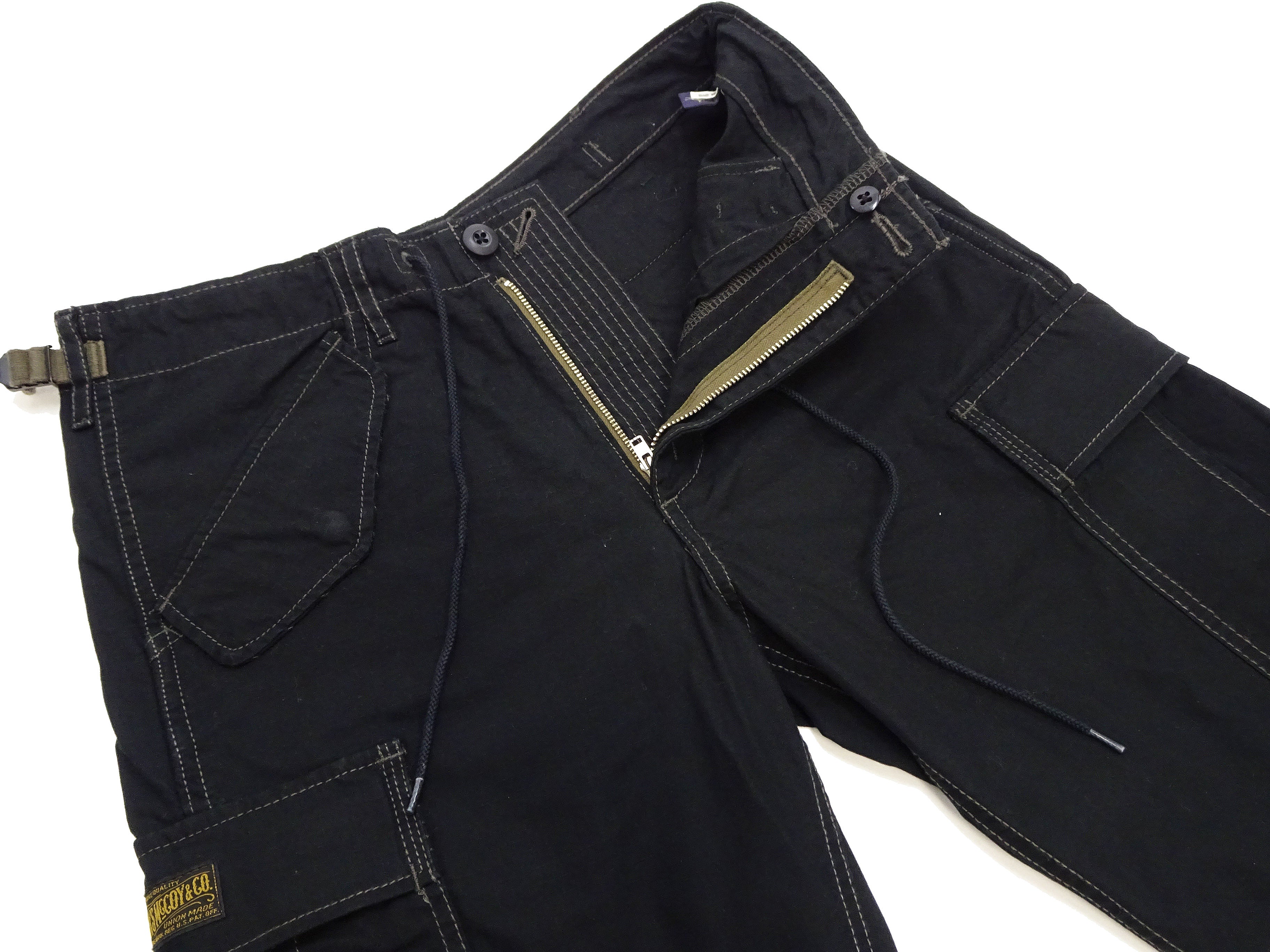 TOYS McCOY Cargo Shorts Men's Classic U.S. Army Fatigue-Inspired Casual Short Pants TMP1802 030 Black - Image 8