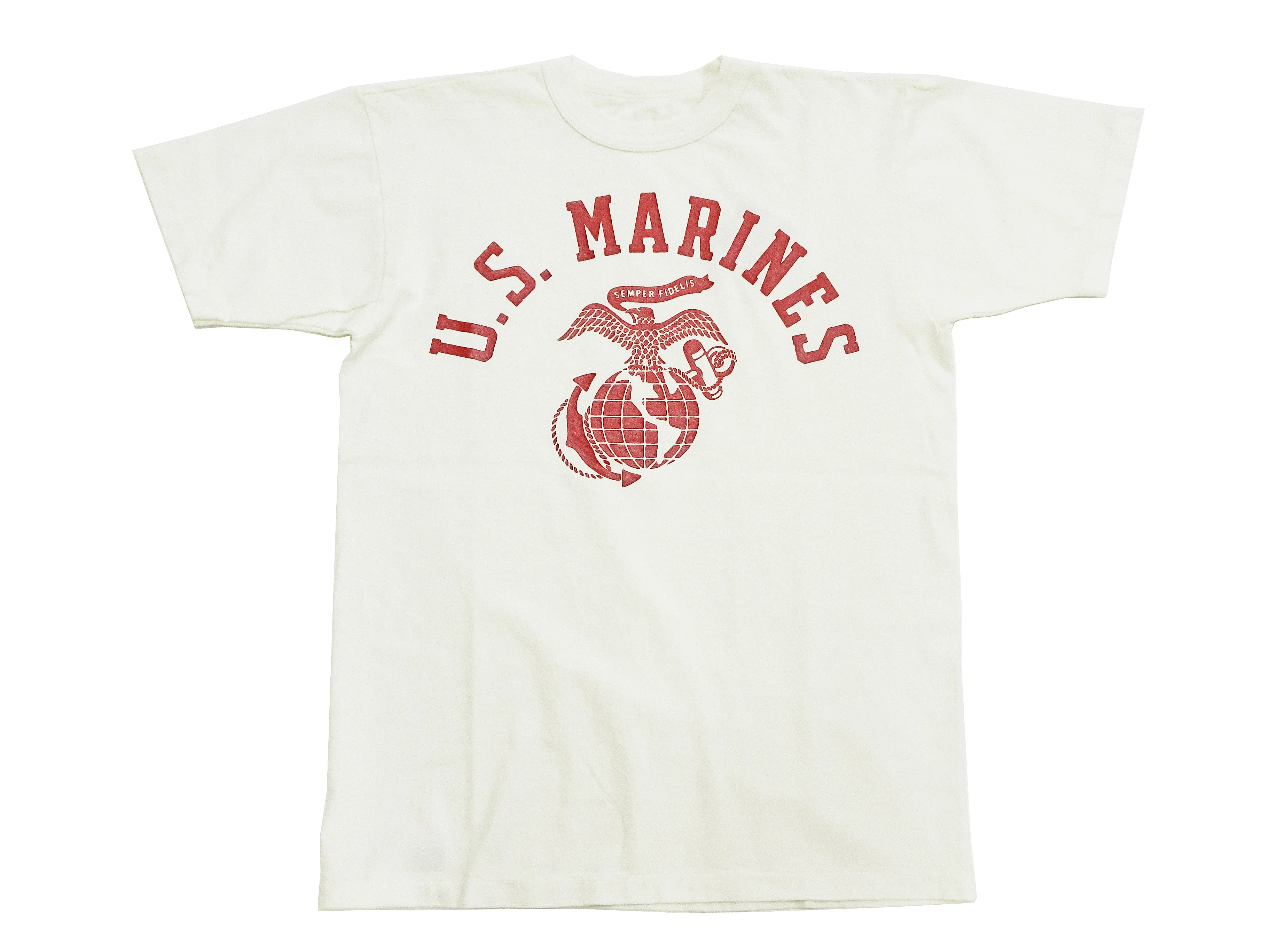 TOYS McCOY Graphic Loopwheel T-shirt - Men's Short Sleeve Taxi Driver U.S. Marines Printed Tee TMC2515 011 Faded-Off-White - Image 6