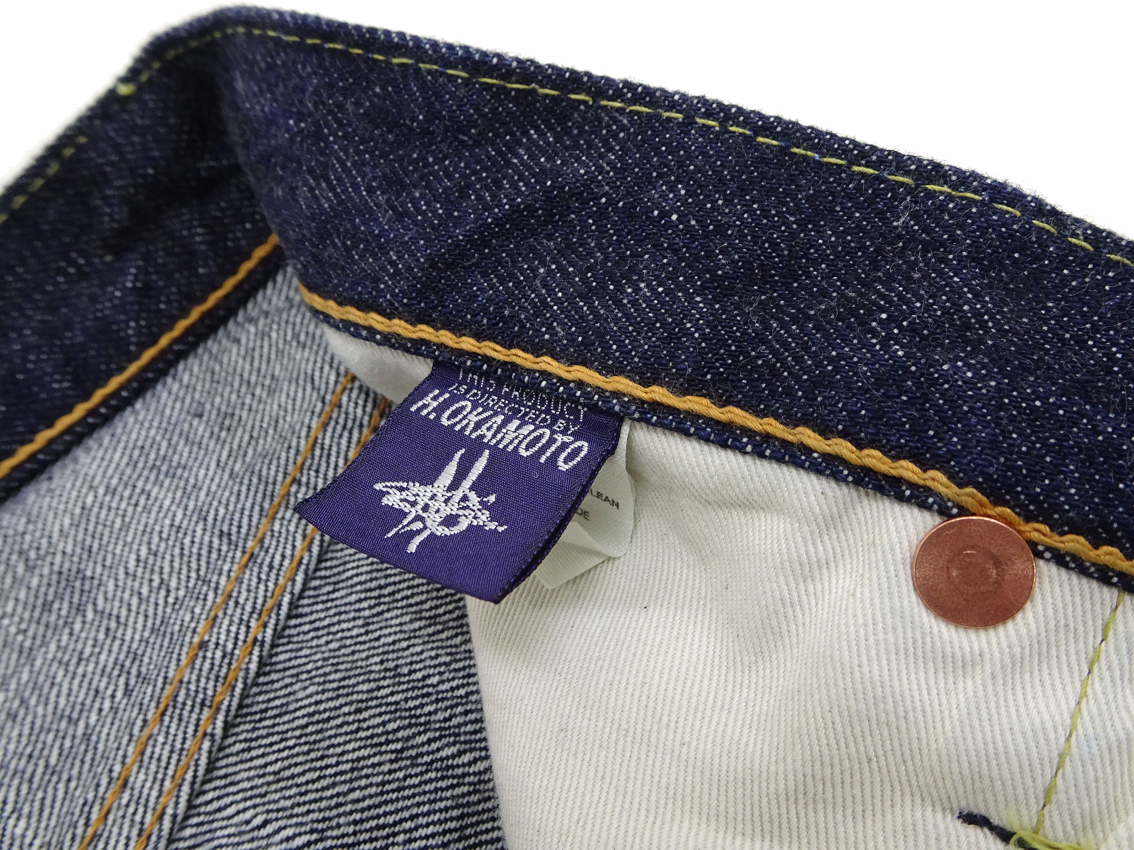TOYS McCOY Jeans TMP2304 Men's Classic Relaxed Straight Fit One-Washed 13.5 oz. Deep Indigo Denim Pants Lot 675XX - Image 13