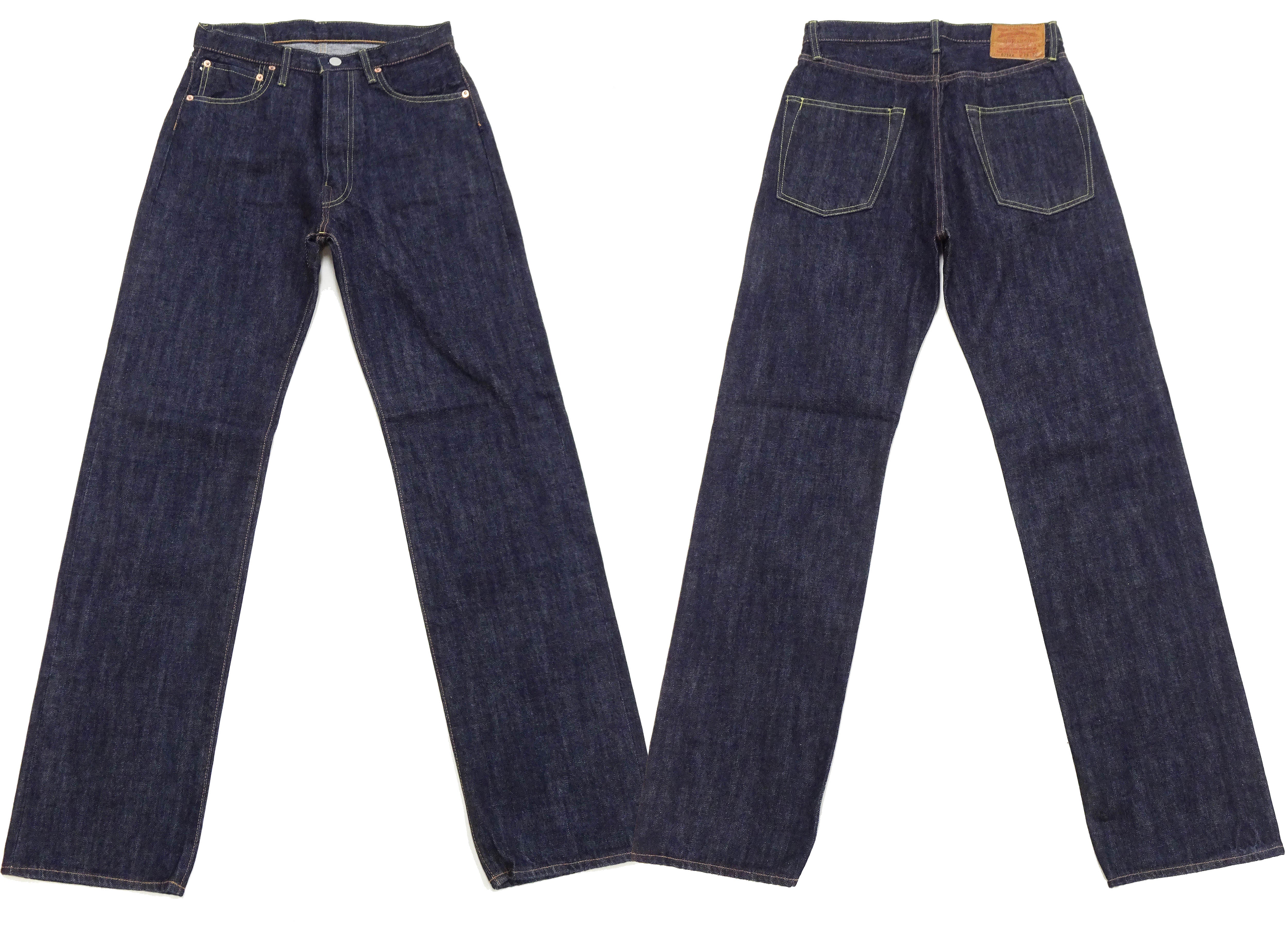 TOYS McCOY Jeans TMP2304 Men's Classic Relaxed Straight Fit One-Washed 13.5 oz. Deep Indigo Denim Pants Lot 675XX - Image 6
