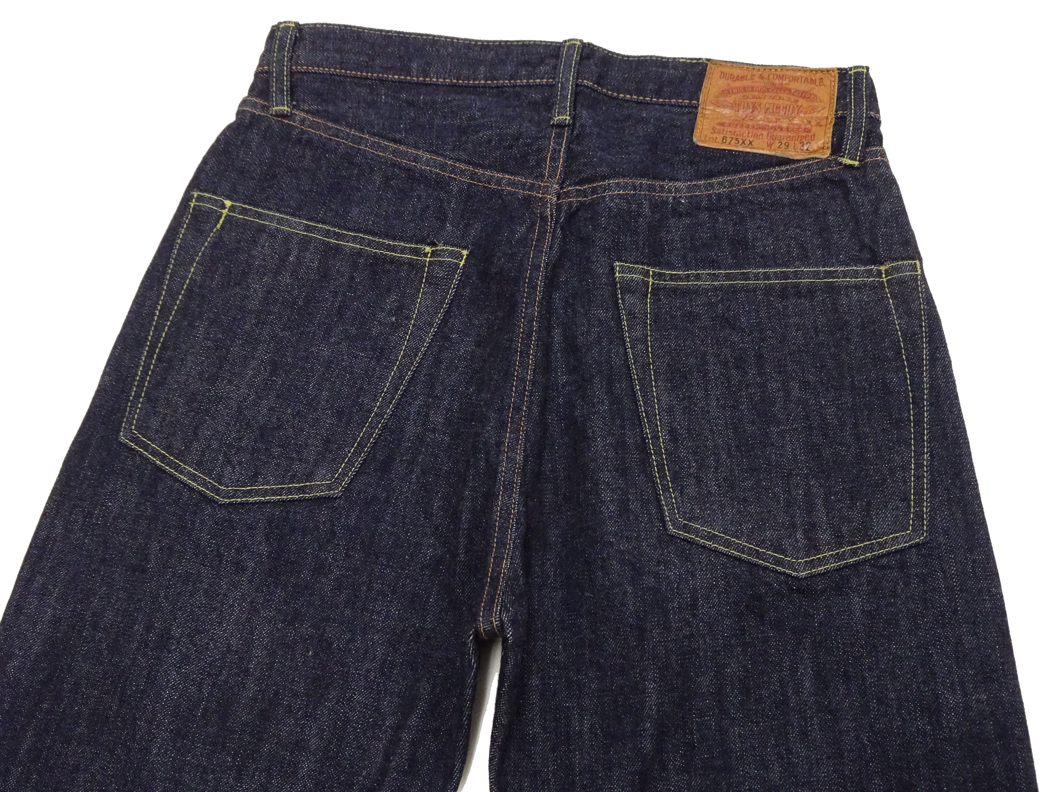 TOYS McCOY Jeans TMP2304 Men's Classic Relaxed Straight Fit One-Washed 13.5 oz. Deep Indigo Denim Pants Lot 675XX - Image 8