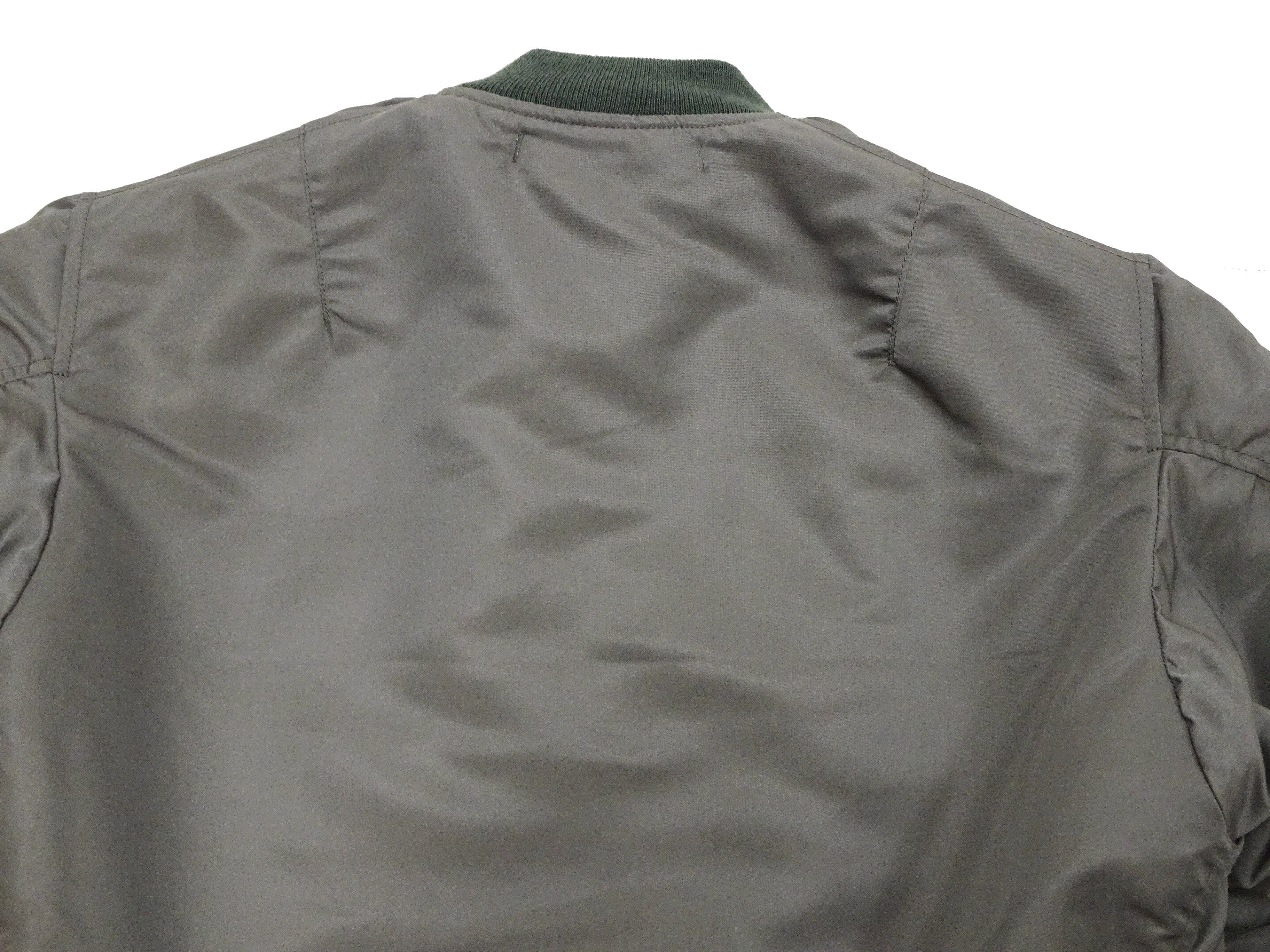 TOYS McCOY MA-1 Flight Jacket Men's Reproduction of Albert Turner MA1 Bomber Jacket TMJ2432 Sage-Gray - Image 18