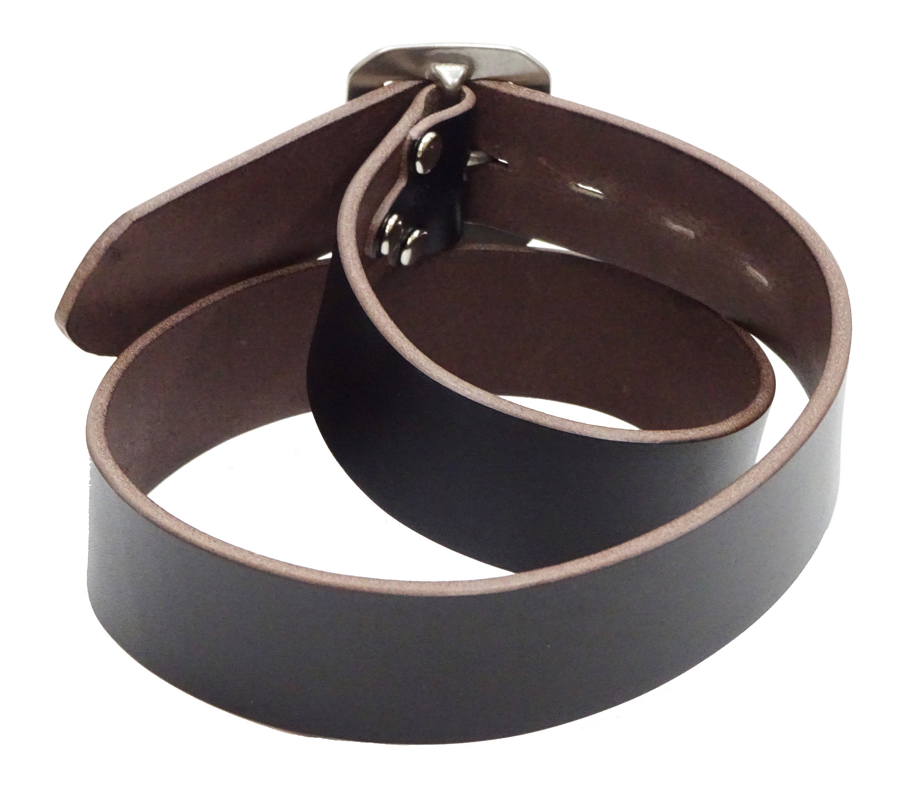TOYS McCOY Men's Casual Leather Belt - 38mm Wide, 4mm Thick Steerhide Garrison Belt with Square Single Pin Buckle TMA2414 030 Black - Image 5