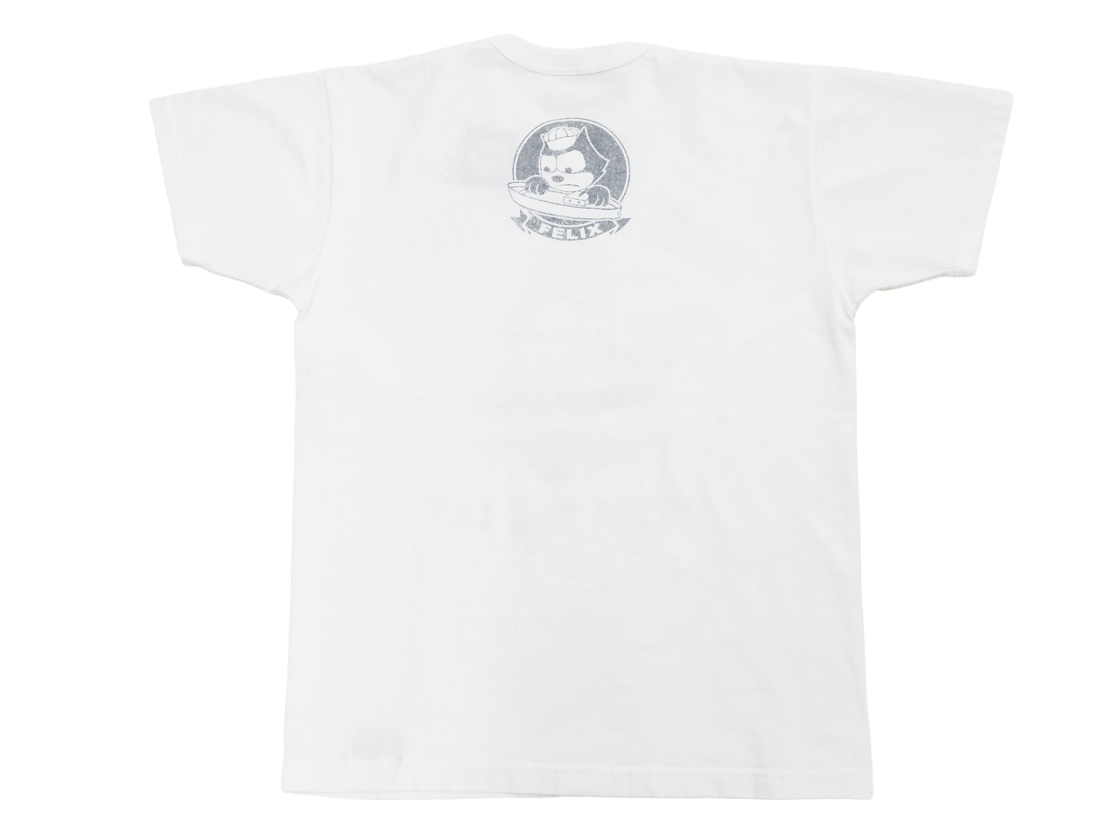 TOYS McCOY Men's Felix the Cat U.S. Navy Graphic Short Sleeve T-Shirt - Loopwheel Tubular Jersey, Garment Dyed, Made in Japan (TMC2601 011 Muted Off-White) - Image 10