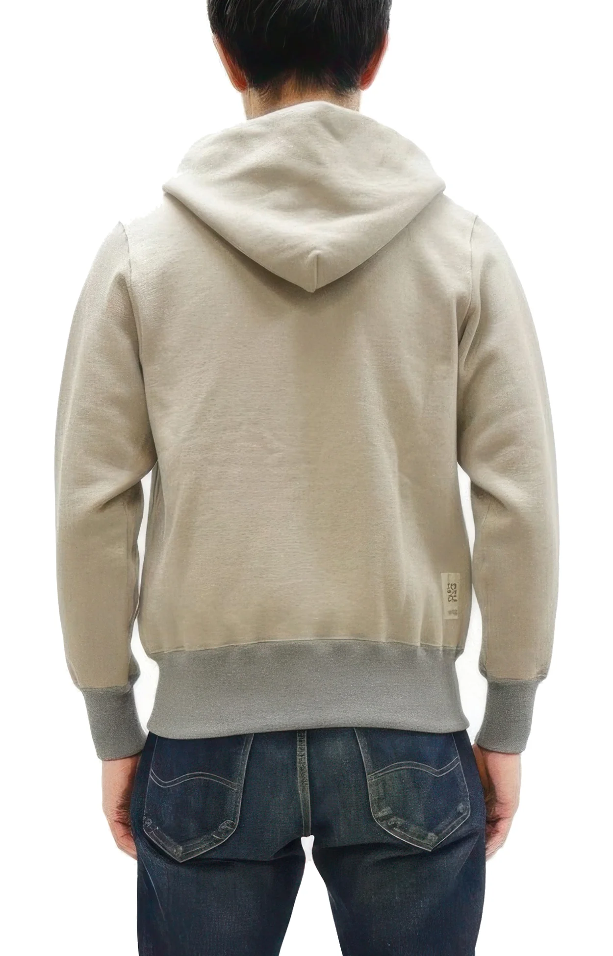 TOYS McCOY Men's Heavyweight Full Zip Hoodie - Vintage-Style Zip-Up Solid Hooded Sweatshirt TMC2567 040 Sand-Beige - Image 5