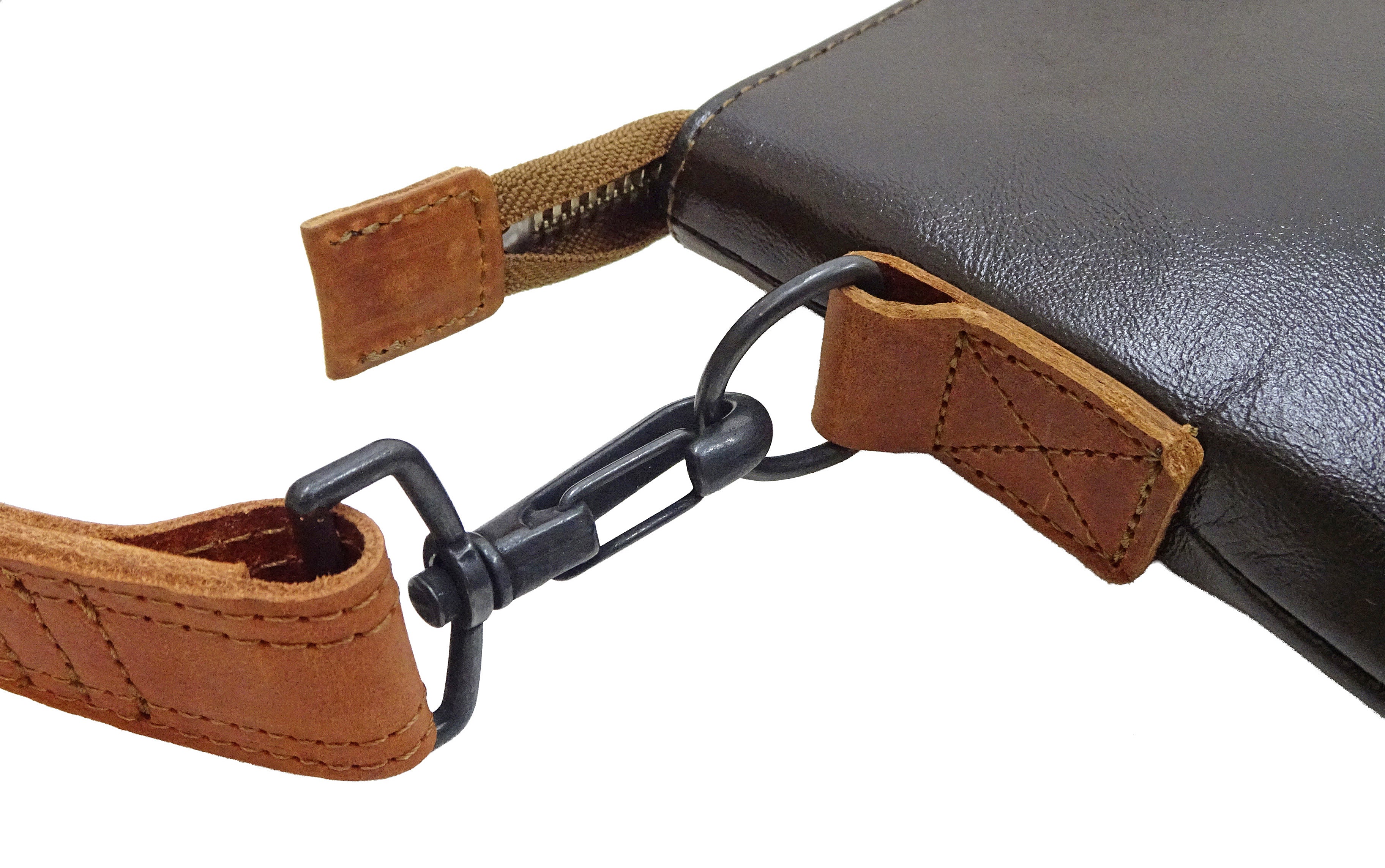 TOYS McCOY Men's Horsehide Leather Shoulder Bag - Inspired by Steve McQueen in The Great Escape - Made in Japan (TMA2521, 051 Dark Seal Brown) - Image 10