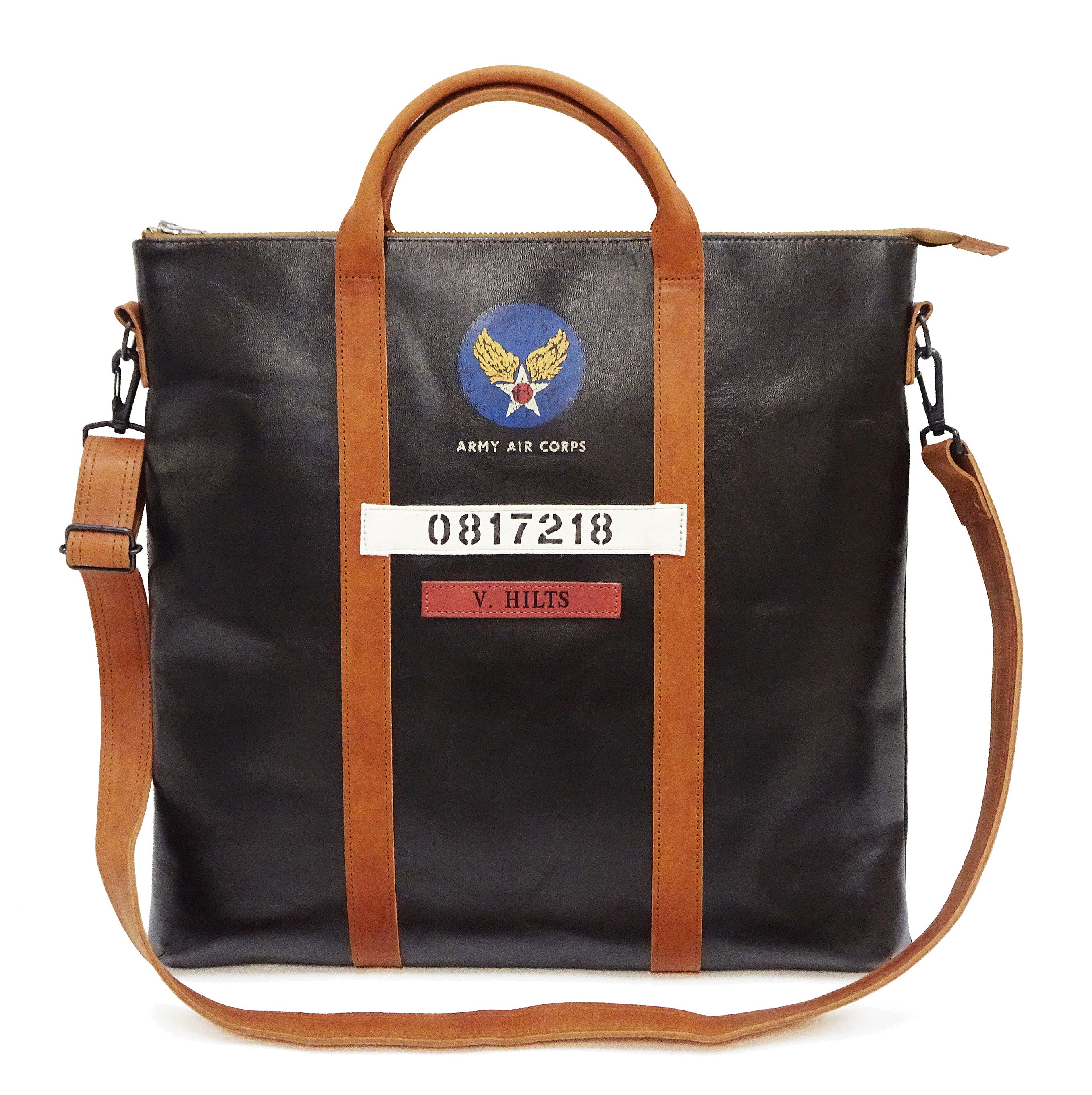 TOYS McCOY Men's Horsehide Leather Shoulder Bag - Inspired by Steve McQueen in The Great Escape - Made in Japan (TMA2521, 051 Dark Seal Brown) - Image 3