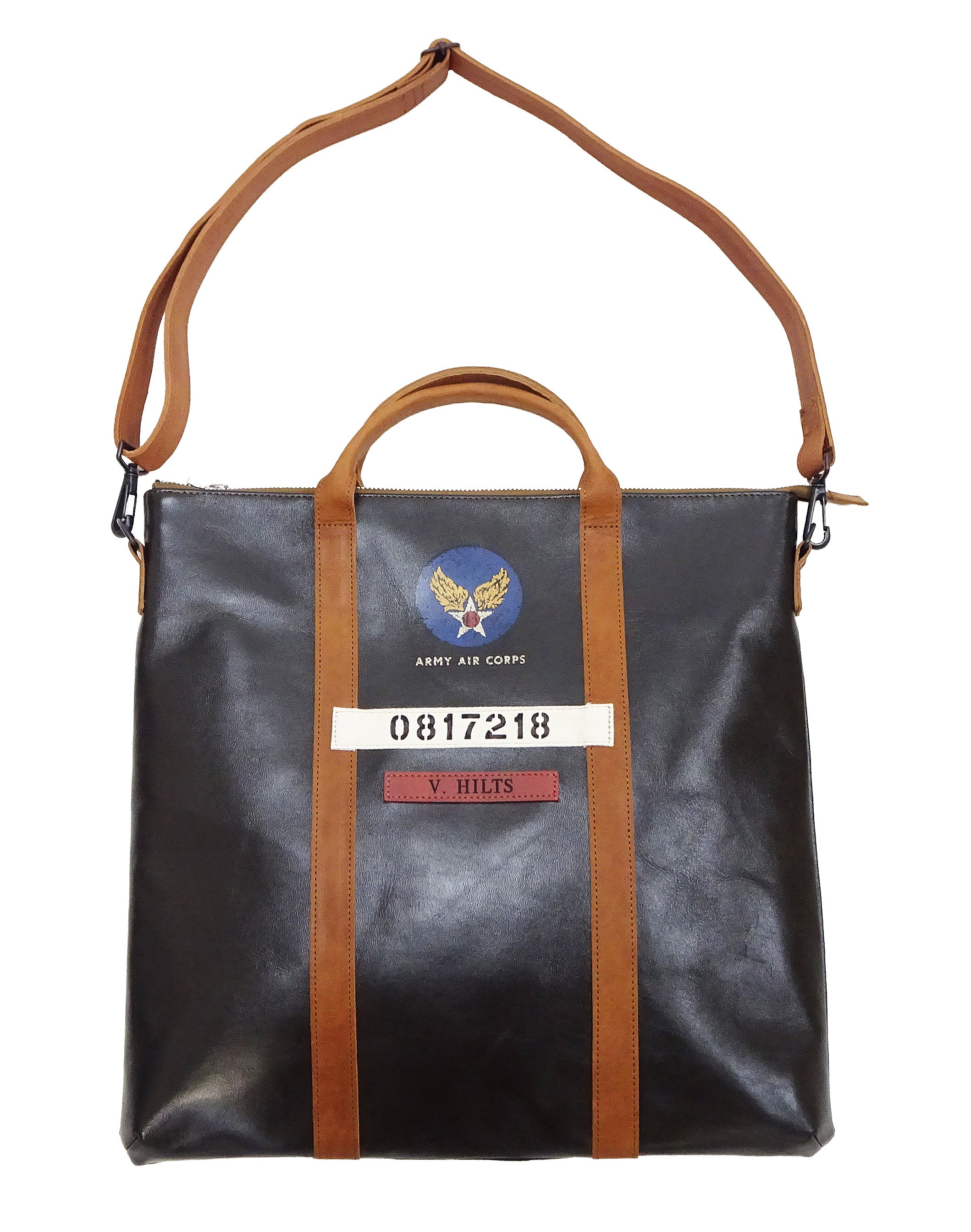 TOYS McCOY Men's Horsehide Leather Shoulder Bag - Inspired by Steve McQueen in The Great Escape - Made in Japan (TMA2521, 051 Dark Seal Brown) - Image 4