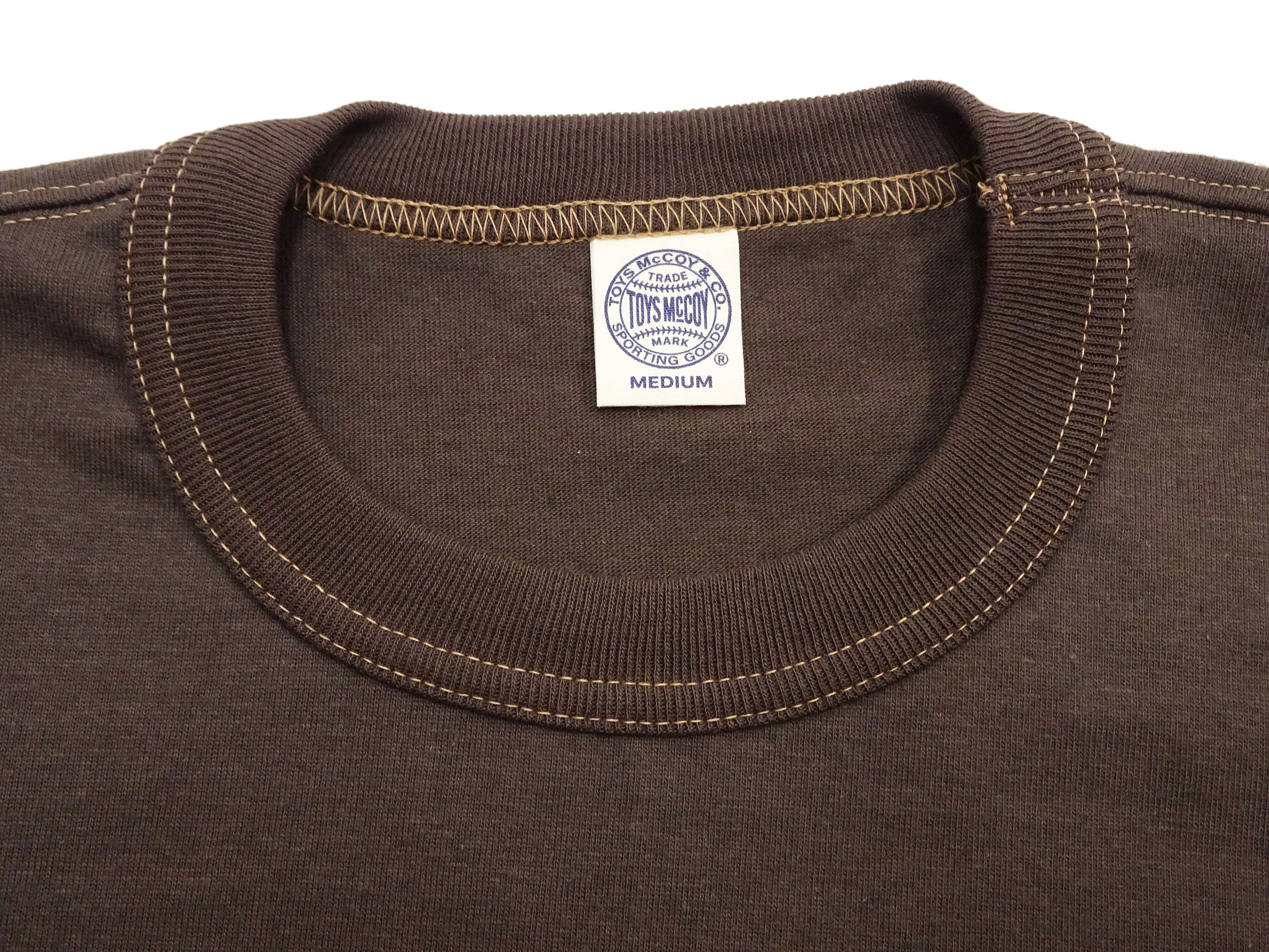 TOYS McCOY Men's Plain Short Sleeve Pocket T-Shirt - Steve McQueen Inspired, Tubular Knit Jersey, Unwashed, Made in Japan (TMC2615 021 Muted Charcoal) - Image 8
