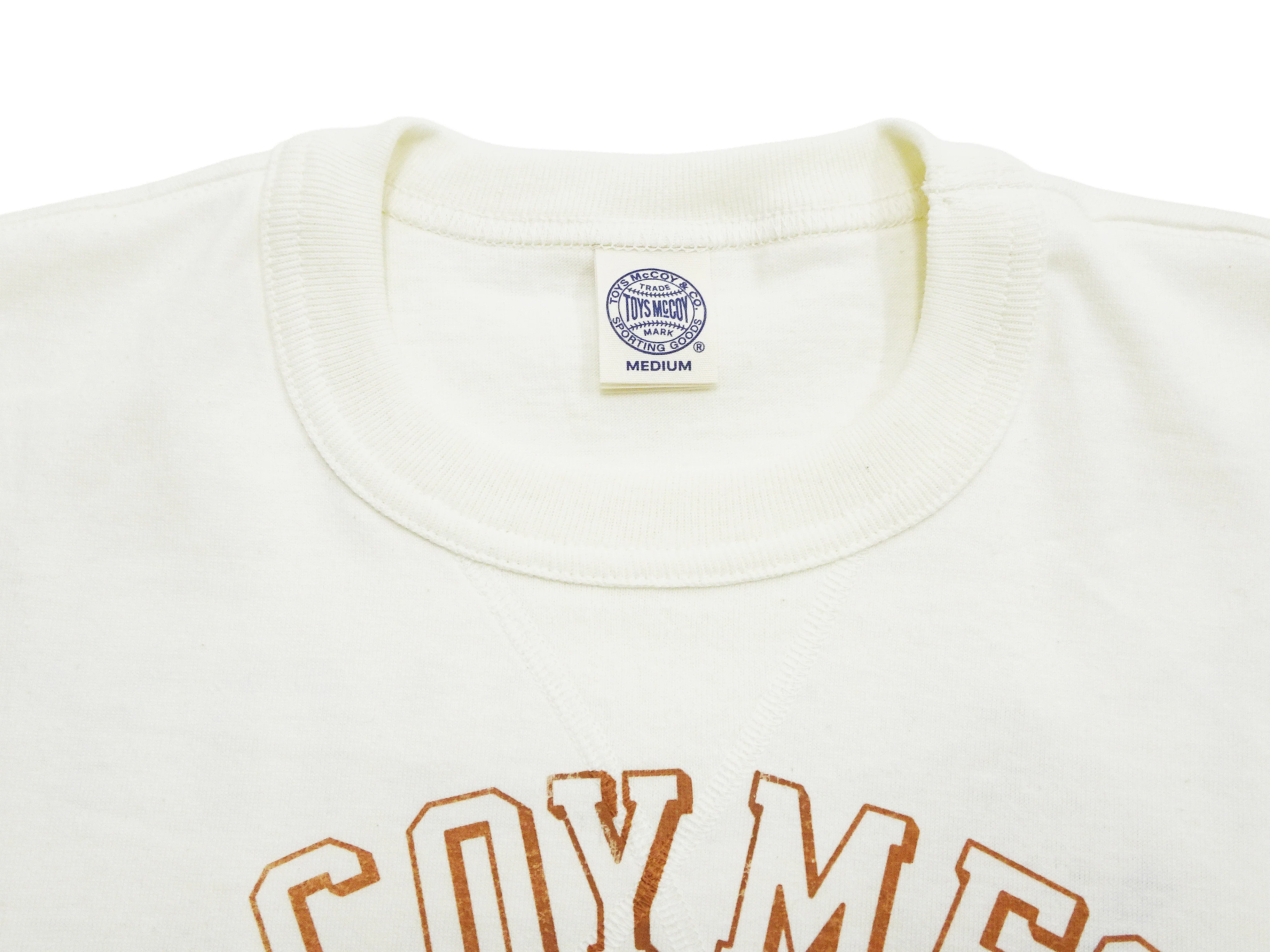 TOYS McCOY Men's Short Sleeve Military Graphic Vintage-Inspired T-Shirt, Loopwheel Tubular Tee with V-Gusset, Unwashed Finish, Made in Japan (TMC2608 011 Off White) - Image 8