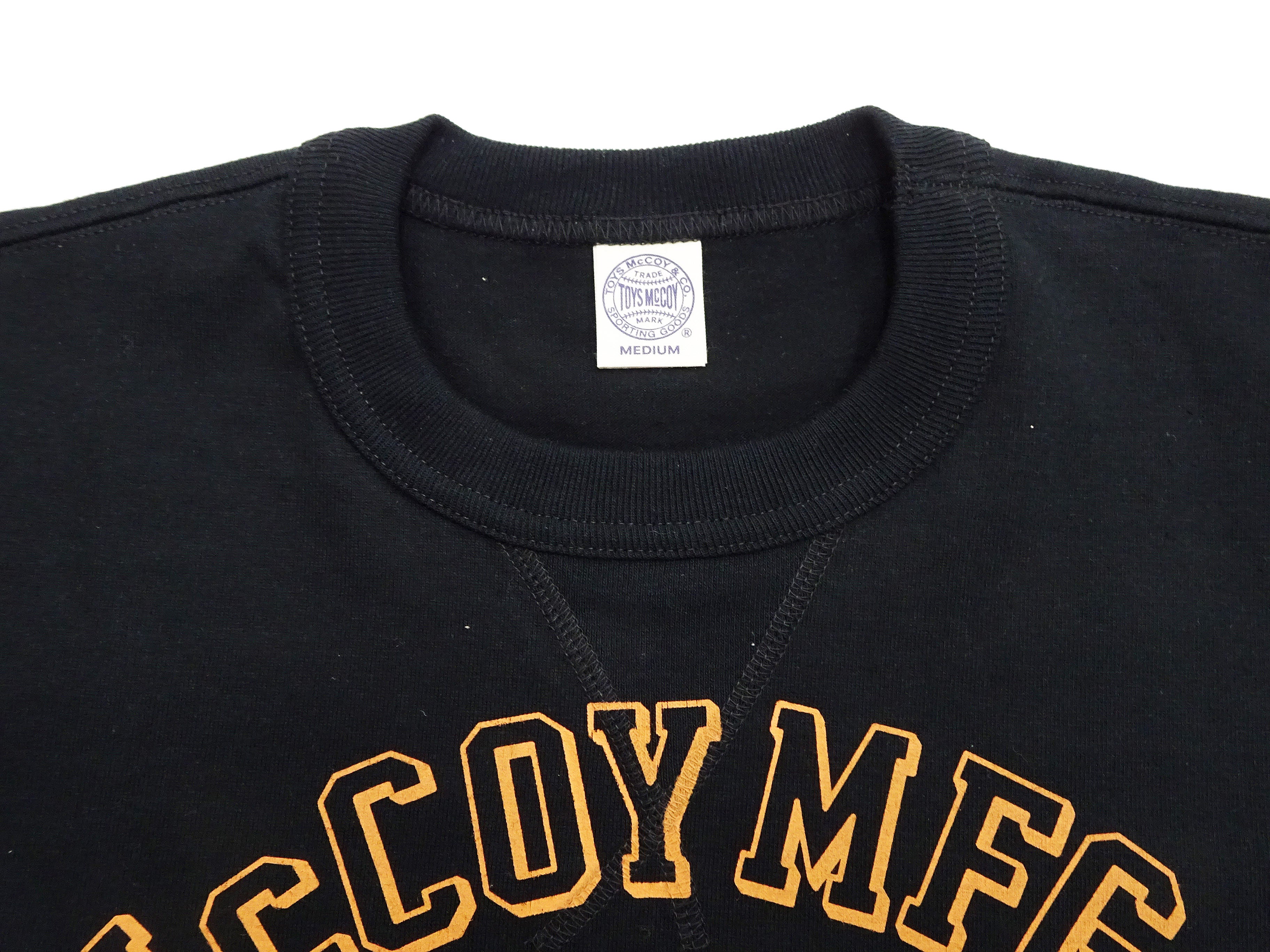 TOYS McCOY Men's Short Sleeve Military Graphic Vintage-Inspired T-Shirt, Loopwheel Tubular Tee with V-Gusset, Unwashed Finish, Made in Japan (TMC2608 030 Black) - Image 8