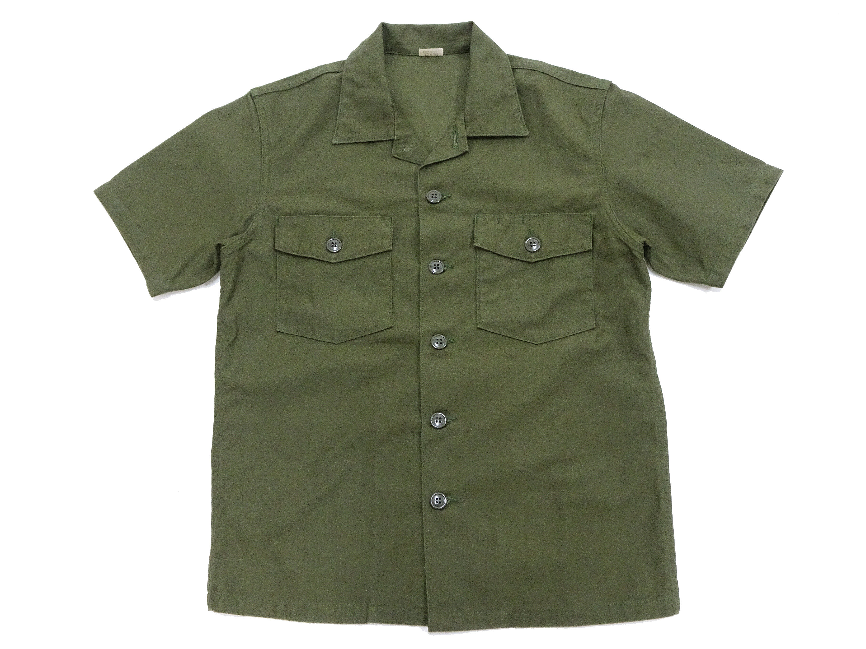 TOYS McCOY Men's Short-Sleeve Shirt - Reproduction of the U.S. Army OG-107 Utility Shirt (Modified Short-Sleeve Version) TMS2505 Olive - Image 6