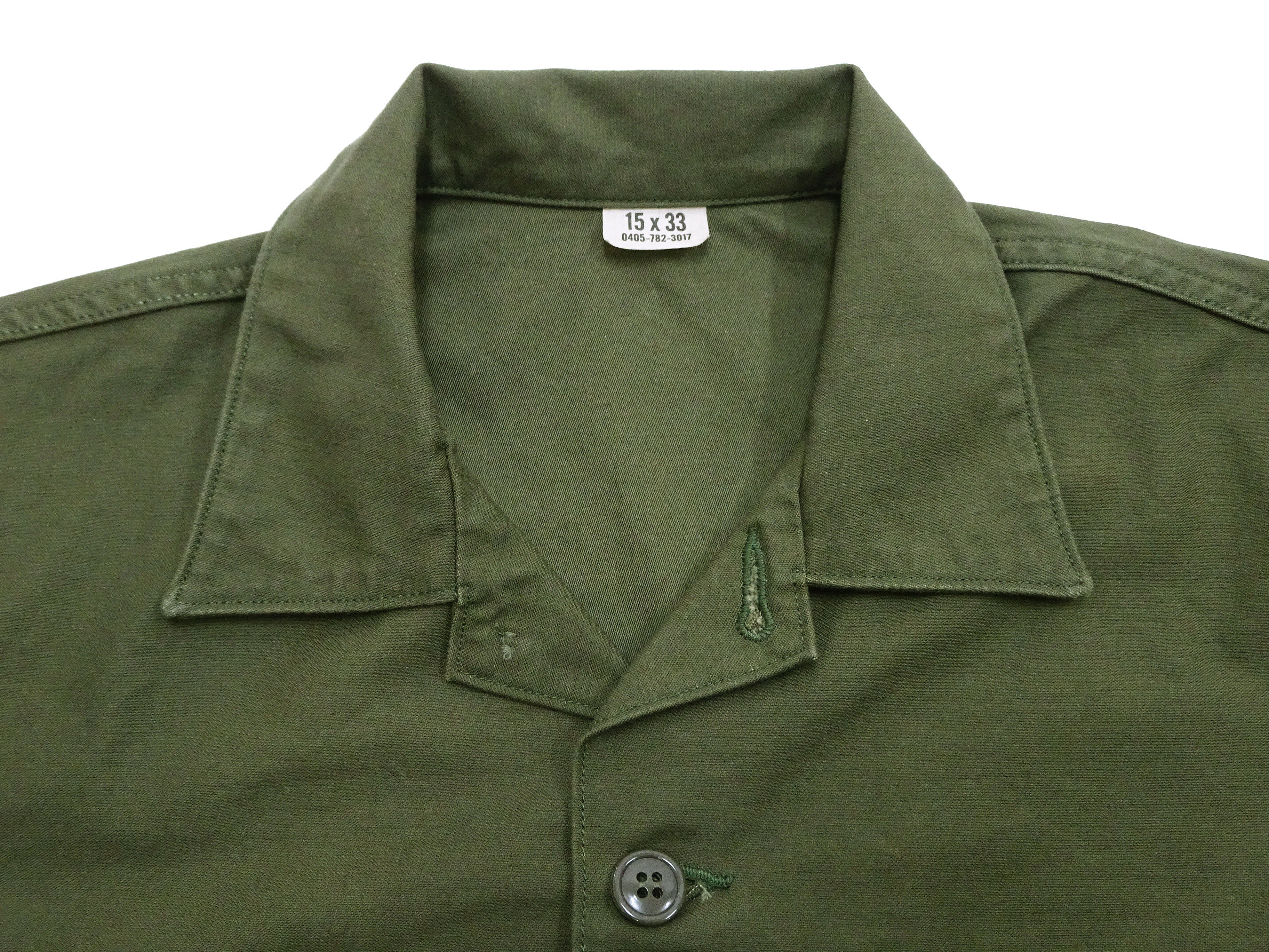 TOYS McCOY Men's Short-Sleeve Shirt - Reproduction of the U.S. Army OG-107 Utility Shirt (Modified Short-Sleeve Version) TMS2505 Olive - Image 8