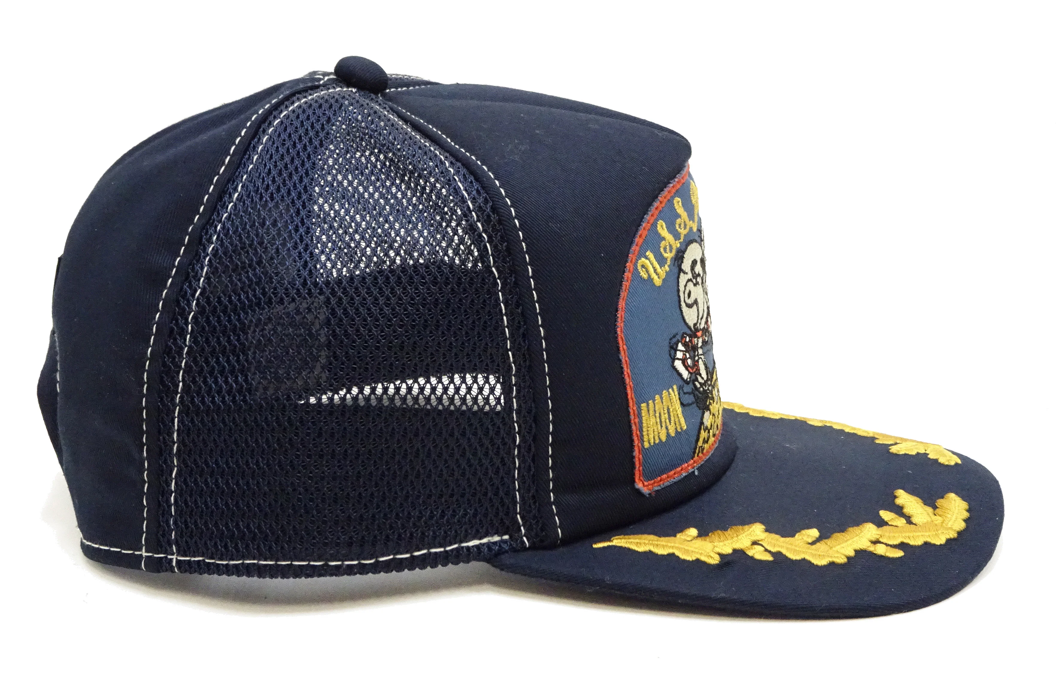 TOYS McCOY Men's SNOOPY Trucker Cap with Side Mesh Panels - Snapback Baseball Hat with Embroidered Patch and Visor Embroidery, Made in Japan (TMA2607 120 Dark Navy) - Image 3