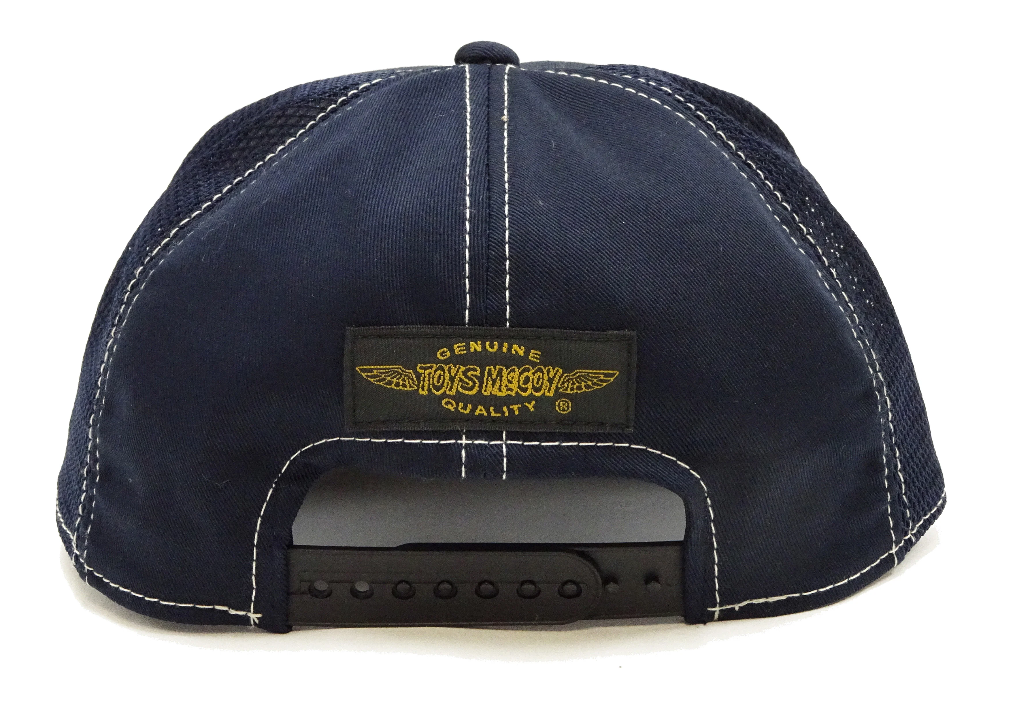 TOYS McCOY Men's SNOOPY Trucker Cap with Side Mesh Panels - Snapback Baseball Hat with Embroidered Patch and Visor Embroidery, Made in Japan (TMA2607 120 Dark Navy) - Image 5