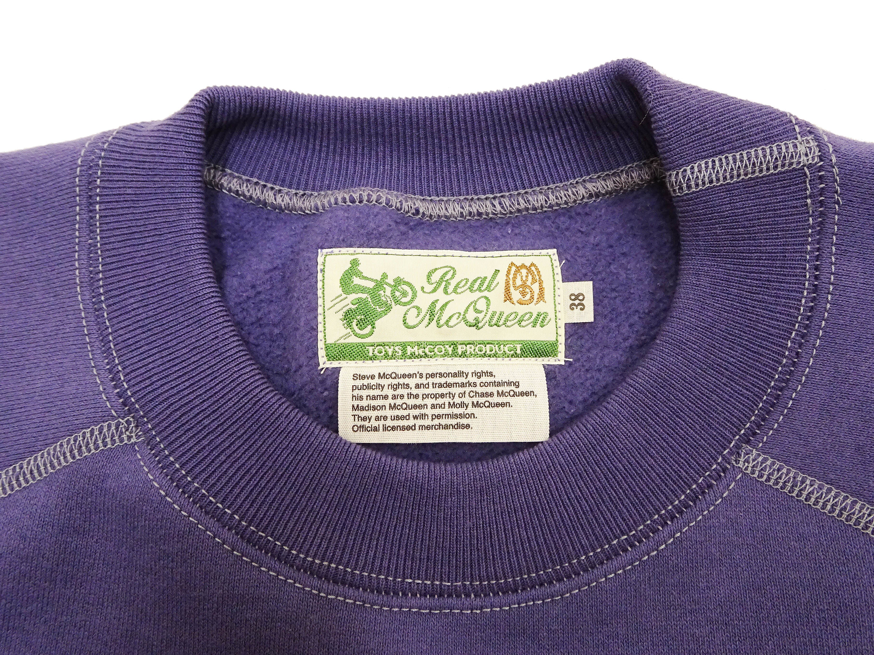 TOYS McCOY Men's Steve McQueen Inspired Sweatshirt - "The Great Escape" Long Sleeve Edition - TMC2541 Blue - Image 8