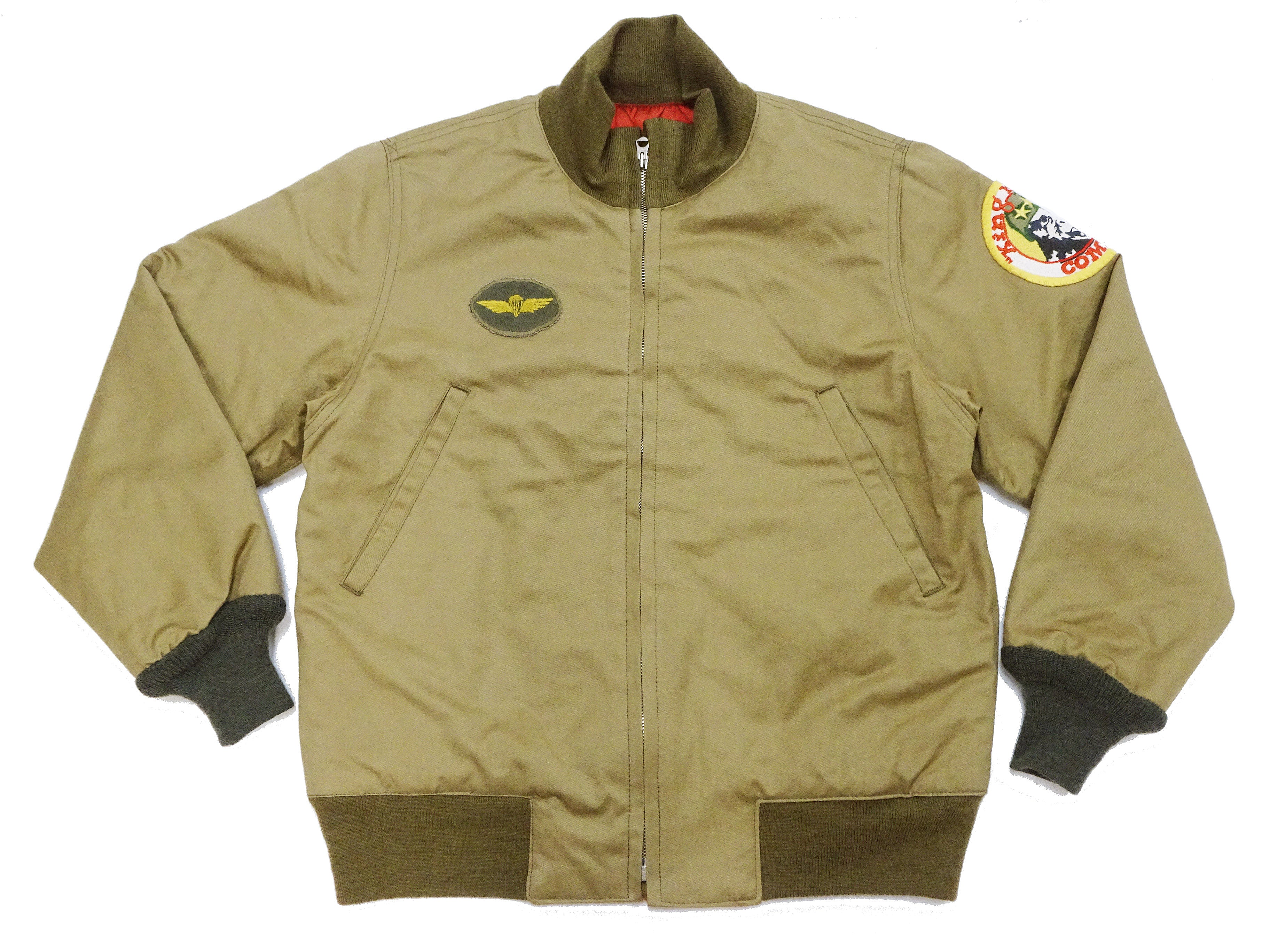 TOYS McCOY Men's Taxi Driver Tanker Jacket TMJ2515 Khaki - Official Licensed Travis Bickle Movie Costume Revival - Image 7