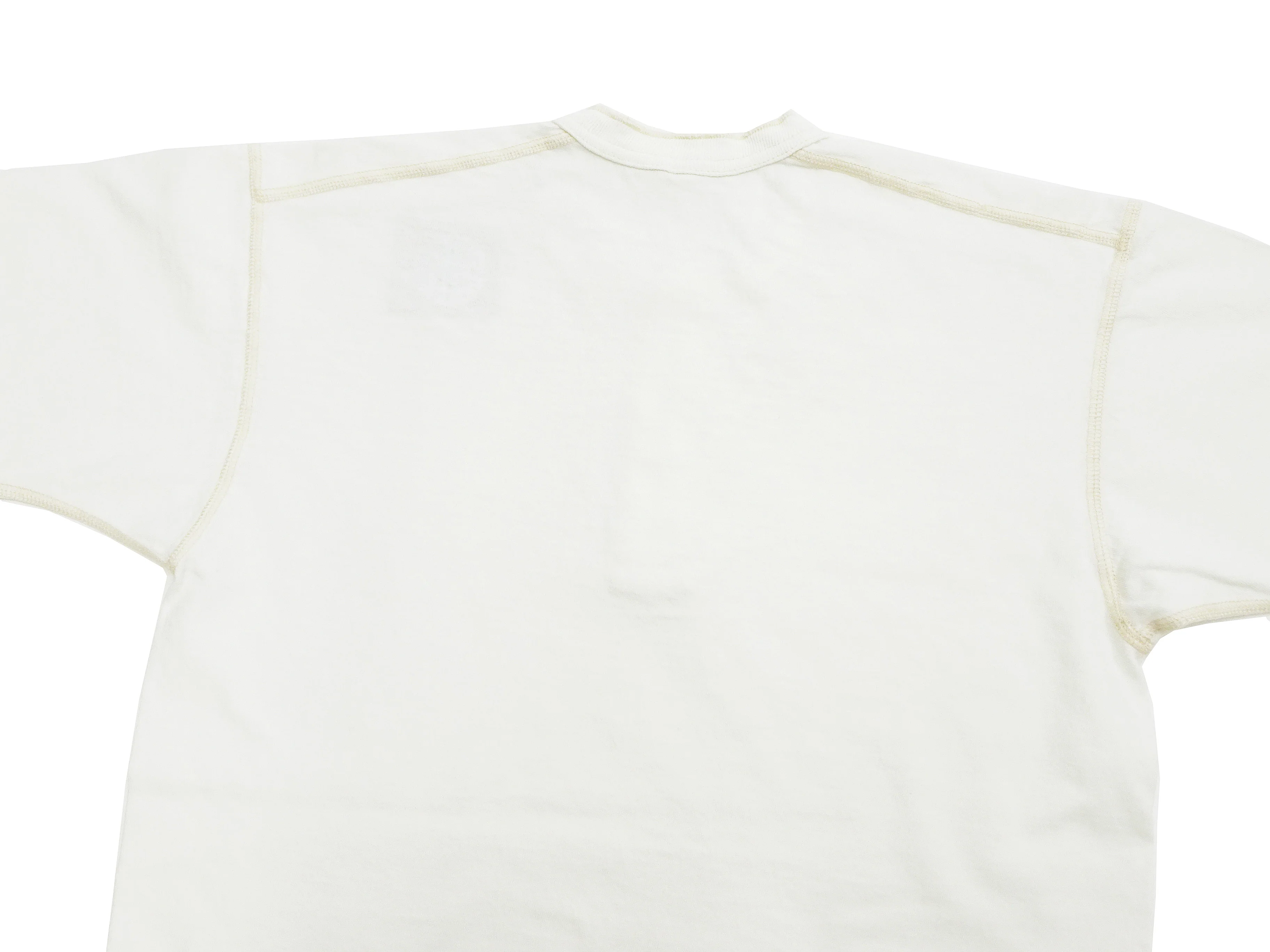 TOYS McCOY Plain Loopwheel Henley T-Shirt - Men's Short Sleeve Tubular Tee The Great American Hero Union Shirt TMC2537 011 Faded-Off-White - Image 12