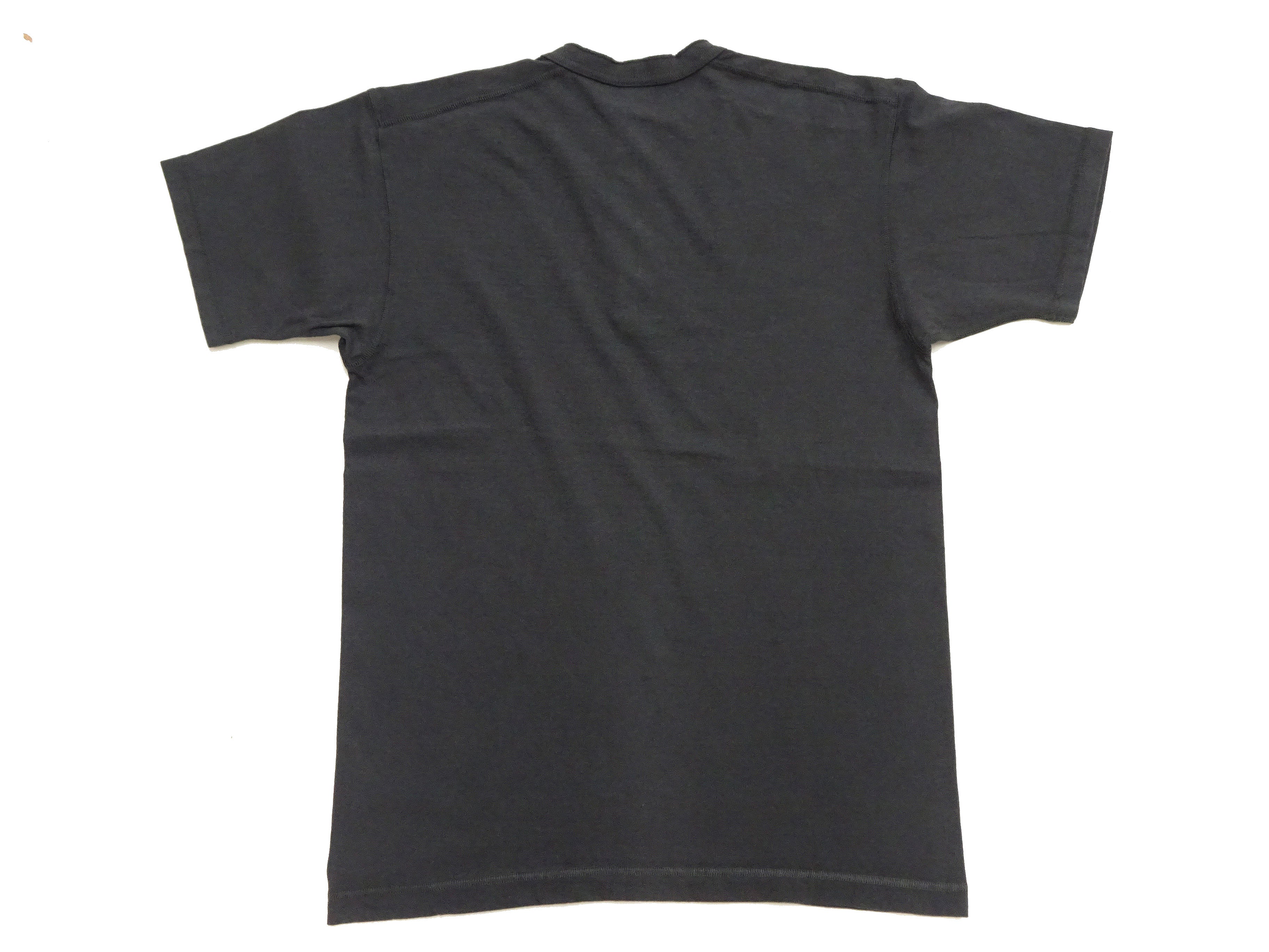 TOYS McCOY Plain Loopwheel Henley T-Shirt - Men's Short Sleeve Tubular Tee The Great American Hero Union Shirt TMC2537 030 Faded-Black - Image 11