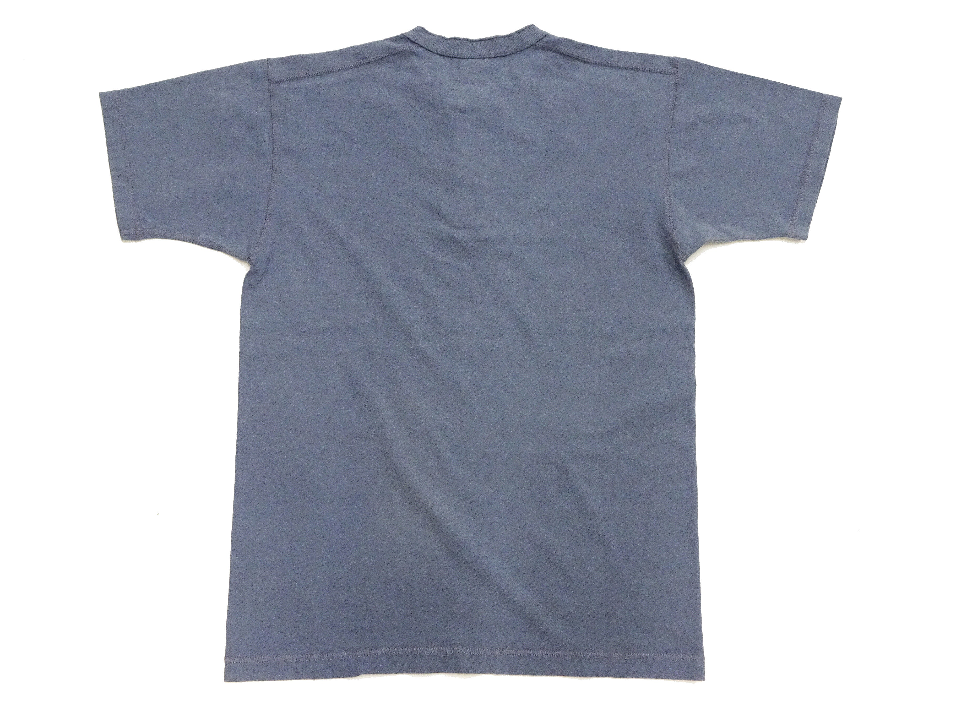 TOYS McCOY Plain Loopwheel Henley T-Shirt - Men's Short Sleeve Tubular Tee The Great American Hero Union Shirt TMC2537 120 Faded-Blue - Image 11