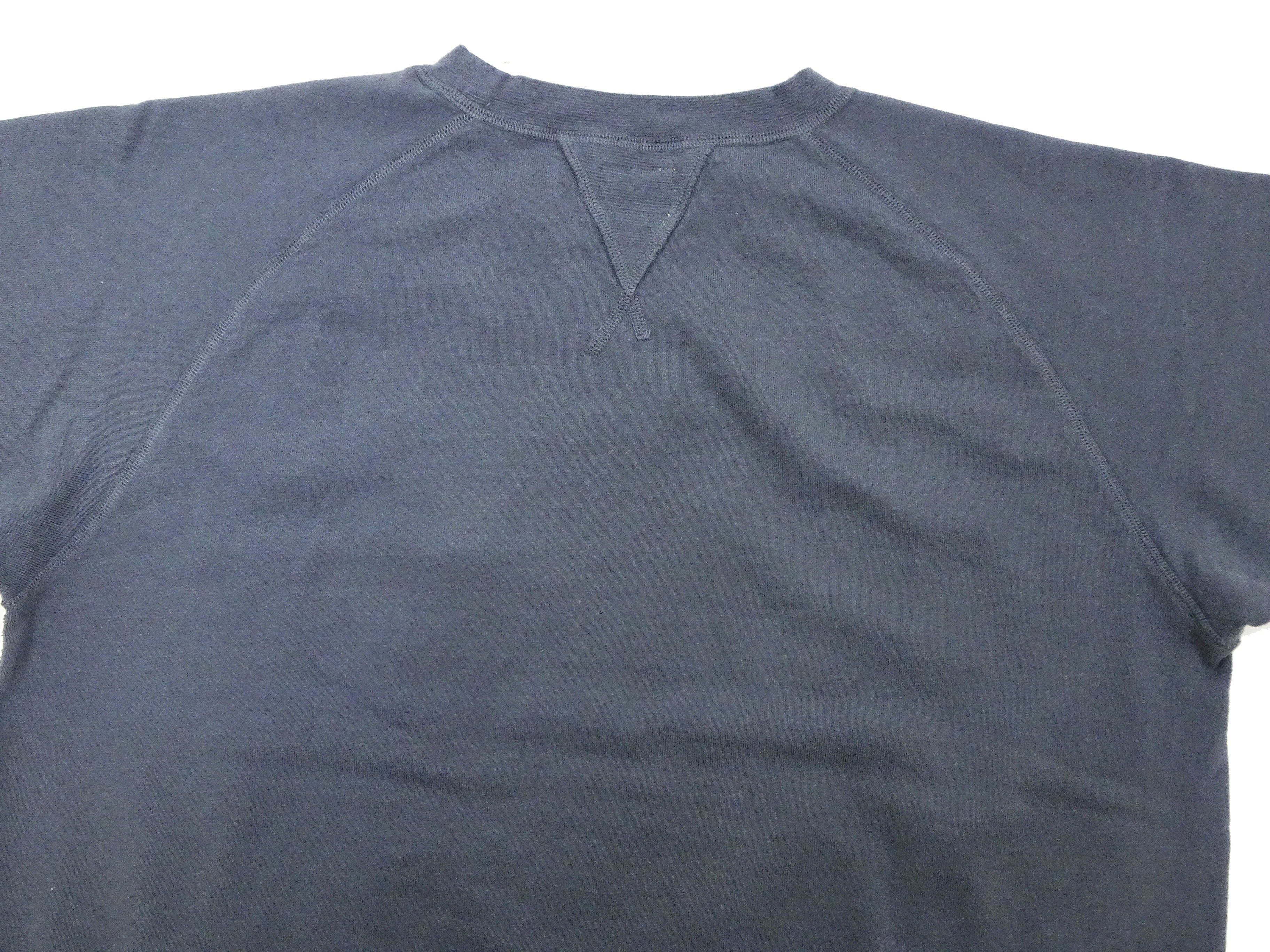 TOYS McCOY Plain Short Sleeve Sweatshirt Men's Solid Color Garment-dyed French Terry Fabric Tee Shirt TMC2429 120 Faded-Blue - Image 12