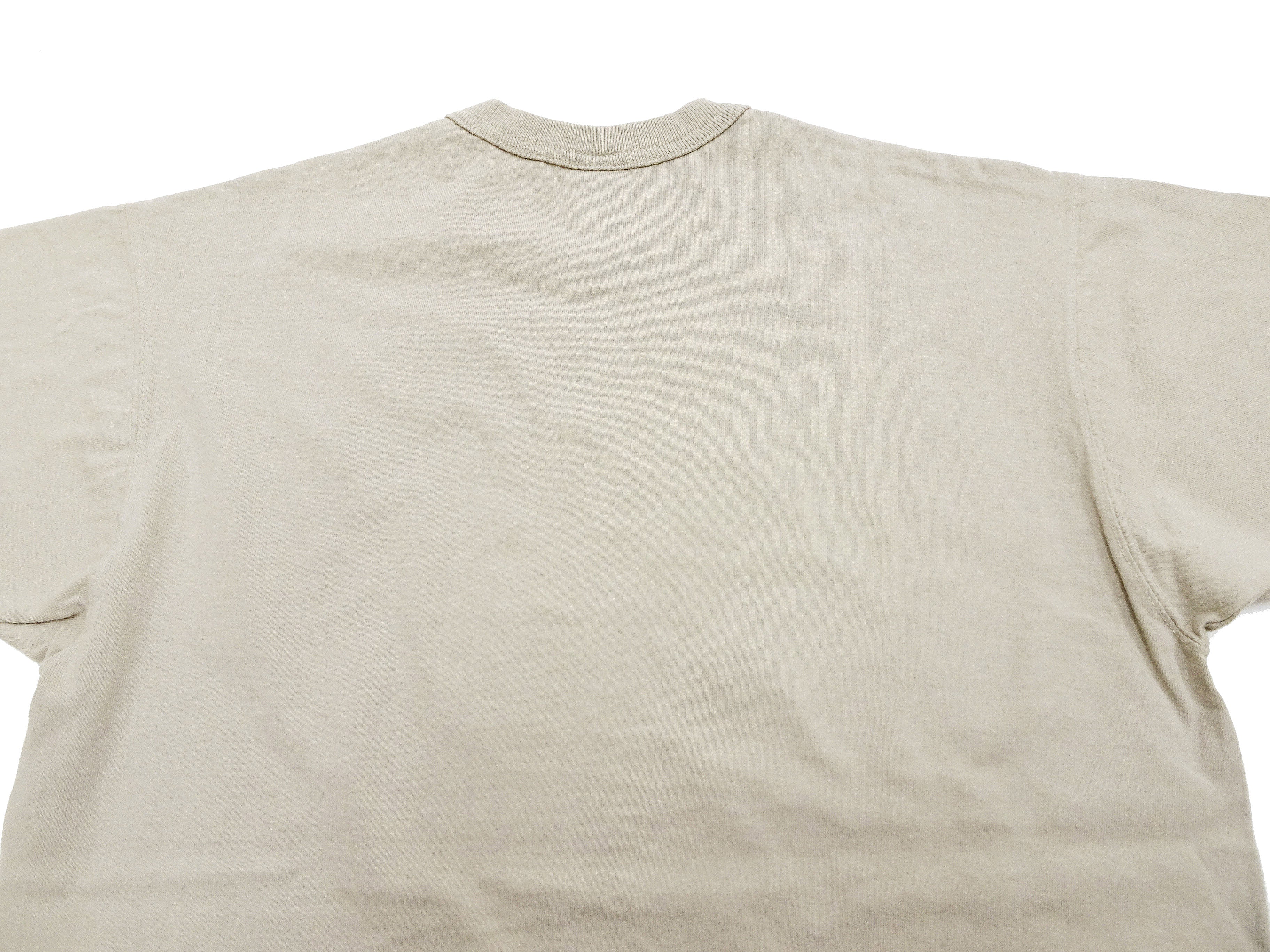 TOYS McCOY Plain T-Shirt Men's Garment-Dyed Heavyweight Short Sleeve Loopwheel Solid Color Tee TMC2343 040 Faded-Sand-Beige - Image 12