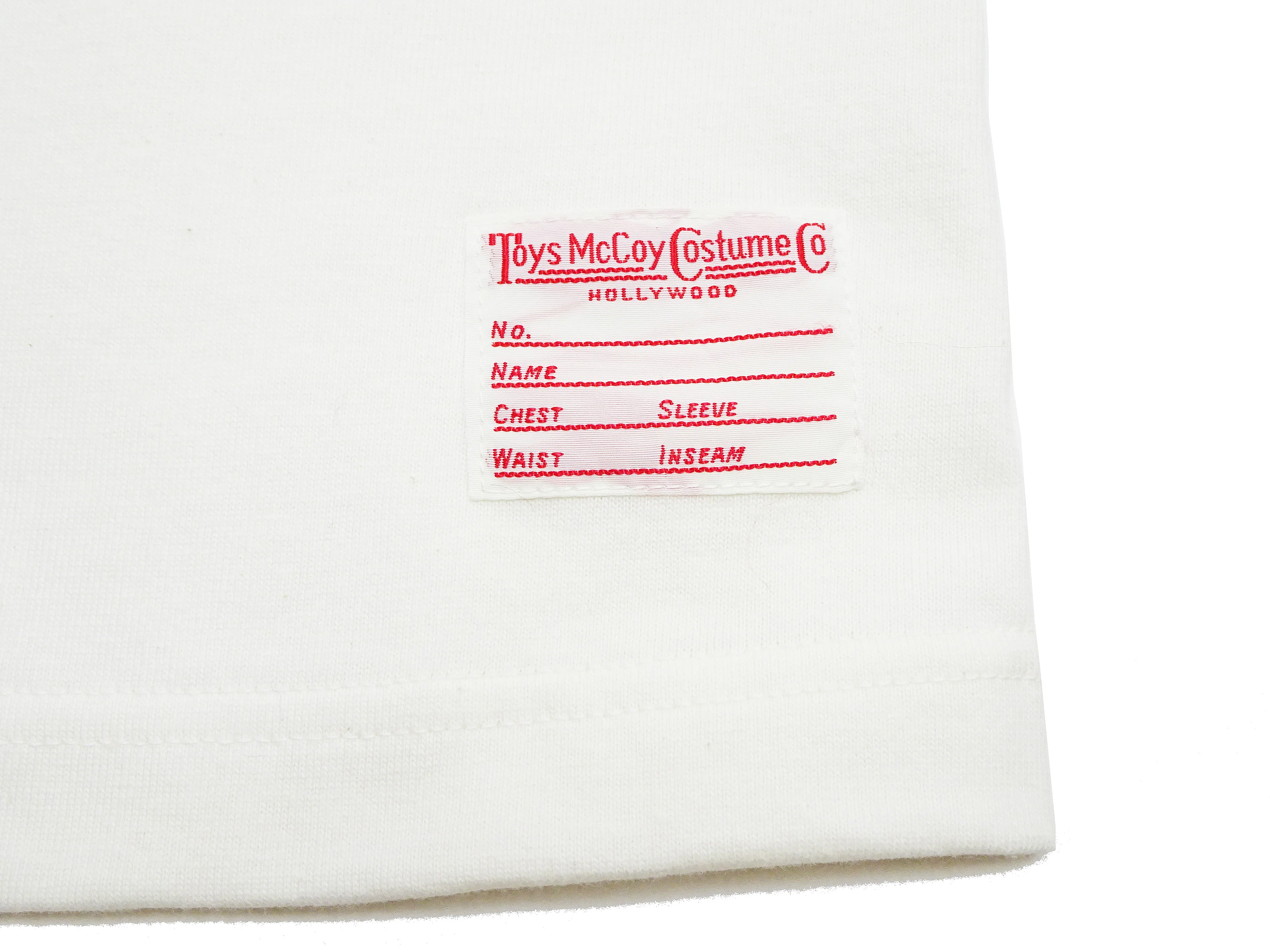 TOYS McCOY Steve McQueen Inspired Long Sleeve Pocket T-Shirt - Men's Solid Color Loopwheeled Tee - TMC2543 011 Off-White - Image 10