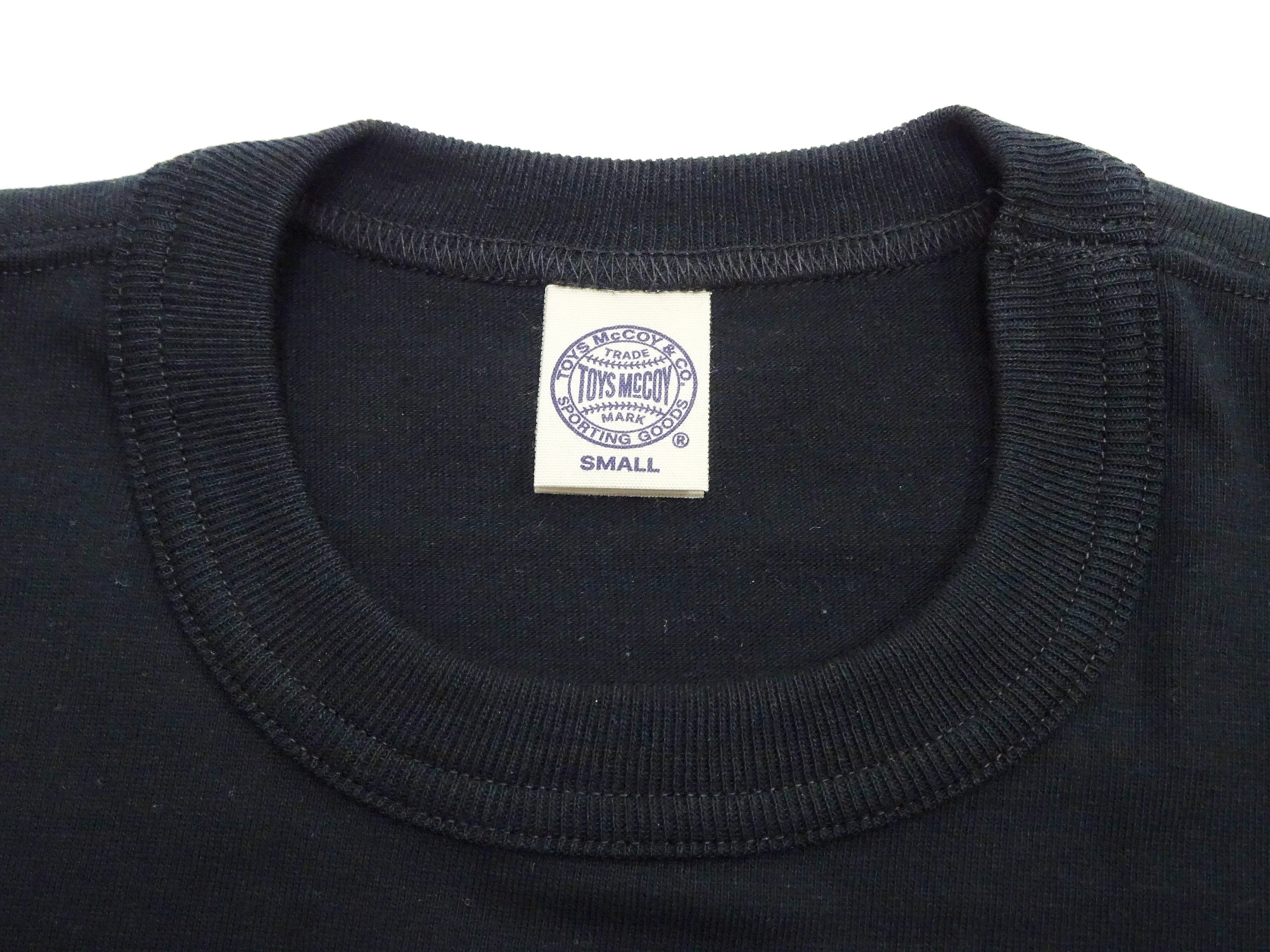 TOYS McCOY Steve McQueen Inspired Long Sleeve Pocket T-Shirt - Men's Solid Color Loopwheeled Tee - TMC2543 030 Black - Image 8