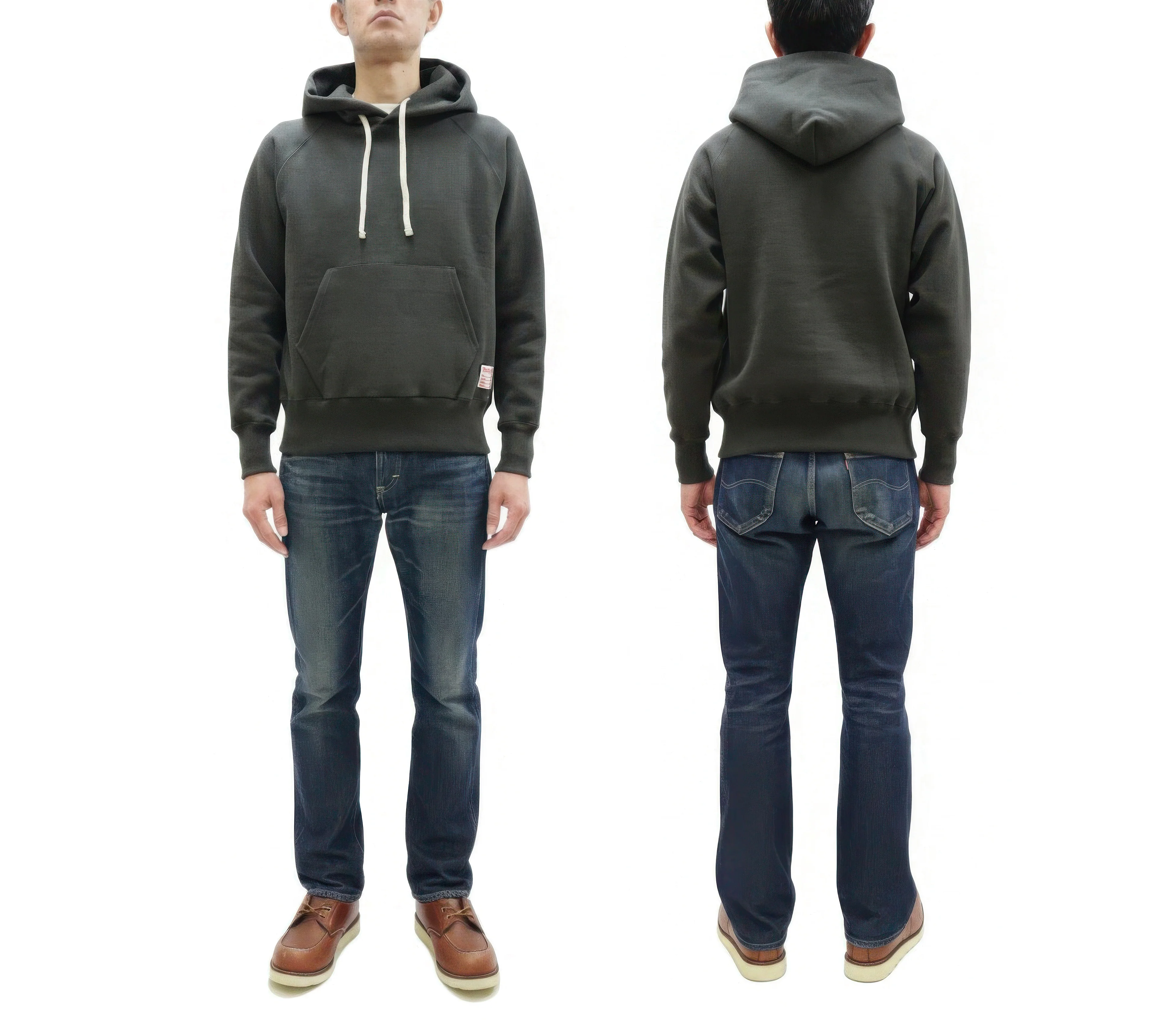 TOYS McCOY Steve McQueen Pullover Hoodie - Extra Heavyweight 14.8oz Loopwheeled Fleece Hooded Sweatshirt - Made in Japan - (TMC2542 030 Faded Black) - Image 3
