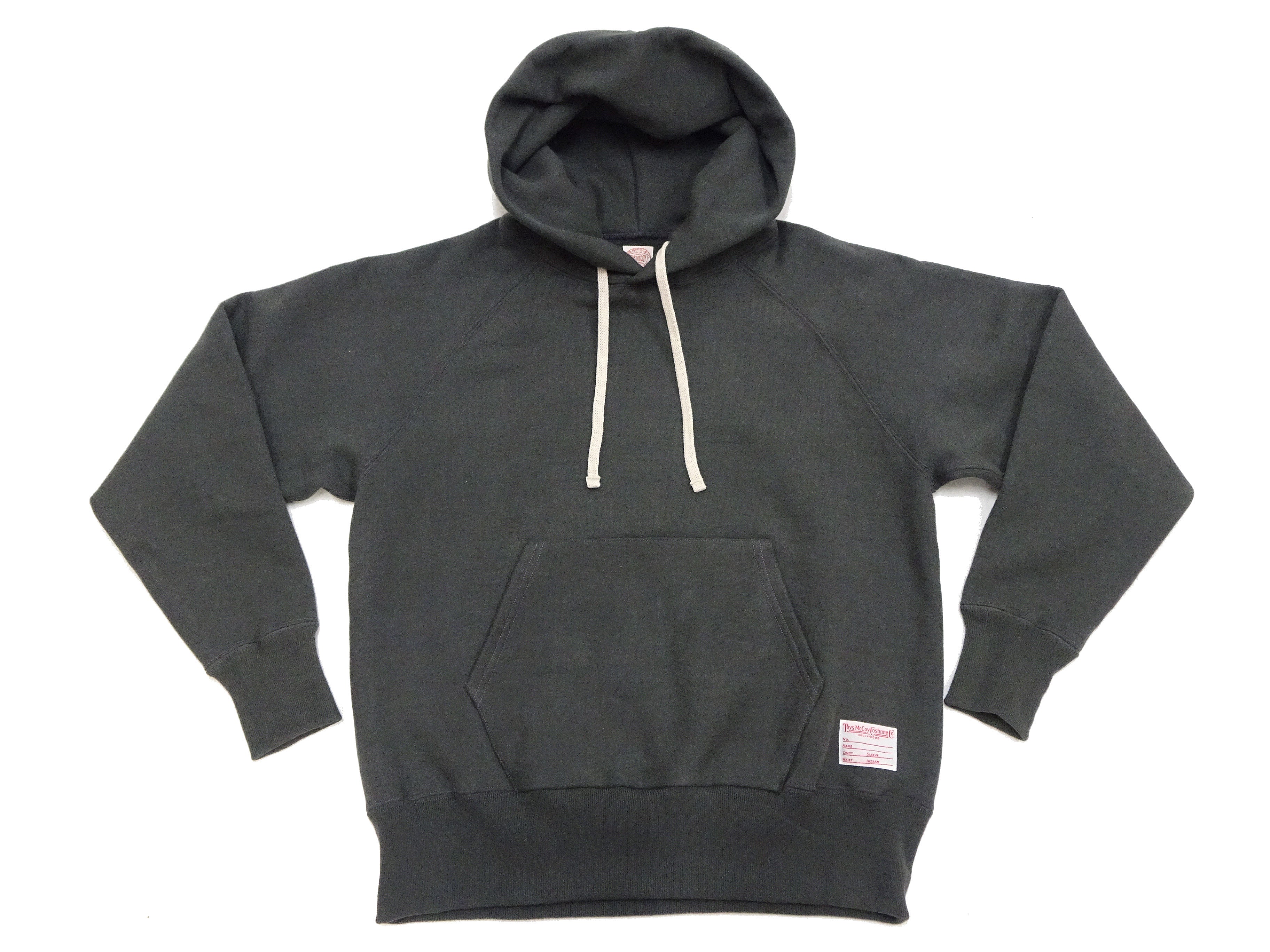 TOYS McCOY Steve McQueen Pullover Hoodie - Extra Heavyweight 14.8oz Loopwheeled Fleece Hooded Sweatshirt - Made in Japan - (TMC2542 030 Faded Black) - Image 6