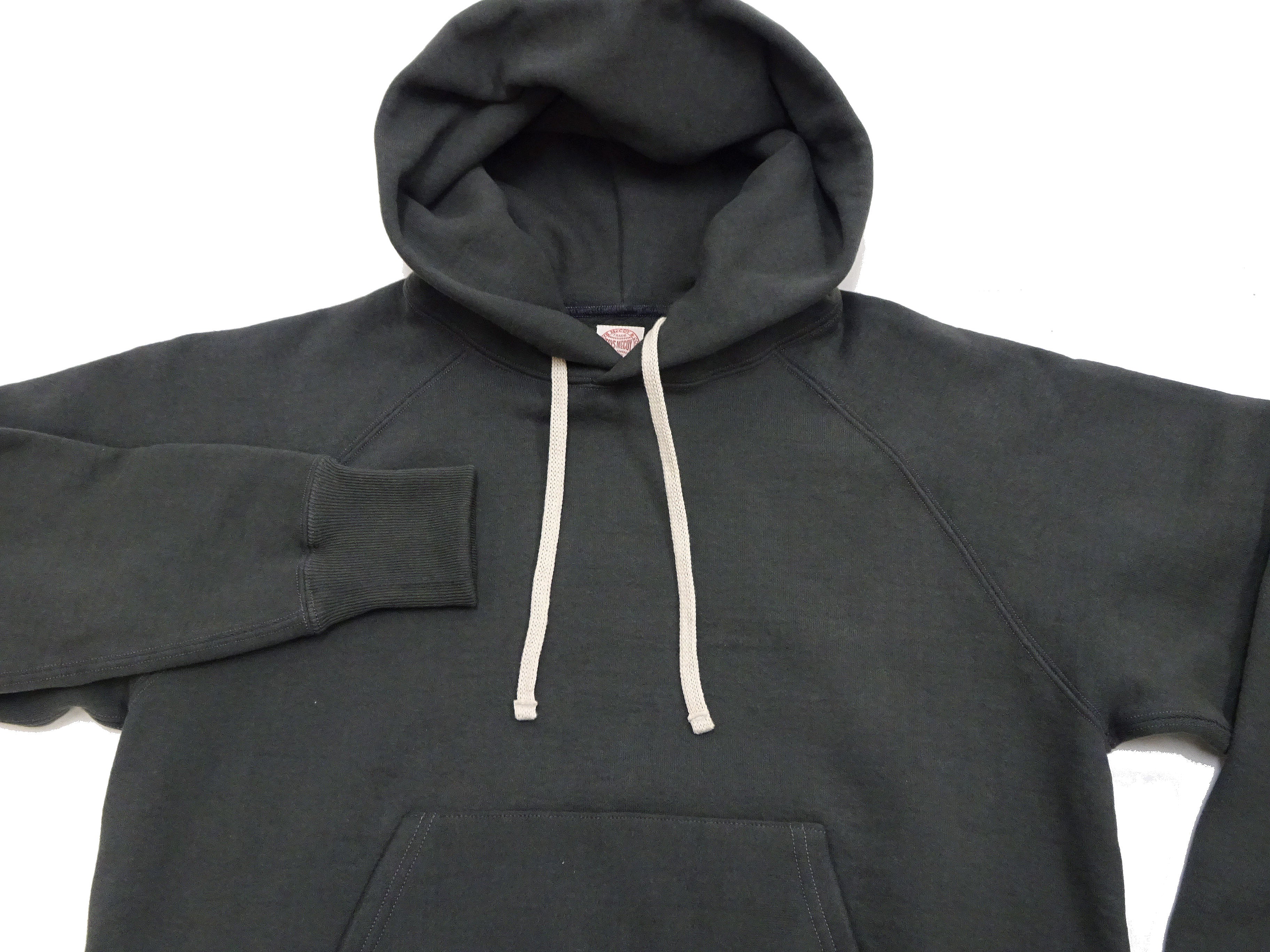 TOYS McCOY Steve McQueen Pullover Hoodie - Extra Heavyweight 14.8oz Loopwheeled Fleece Hooded Sweatshirt - Made in Japan - (TMC2542 030 Faded Black) - Image 7