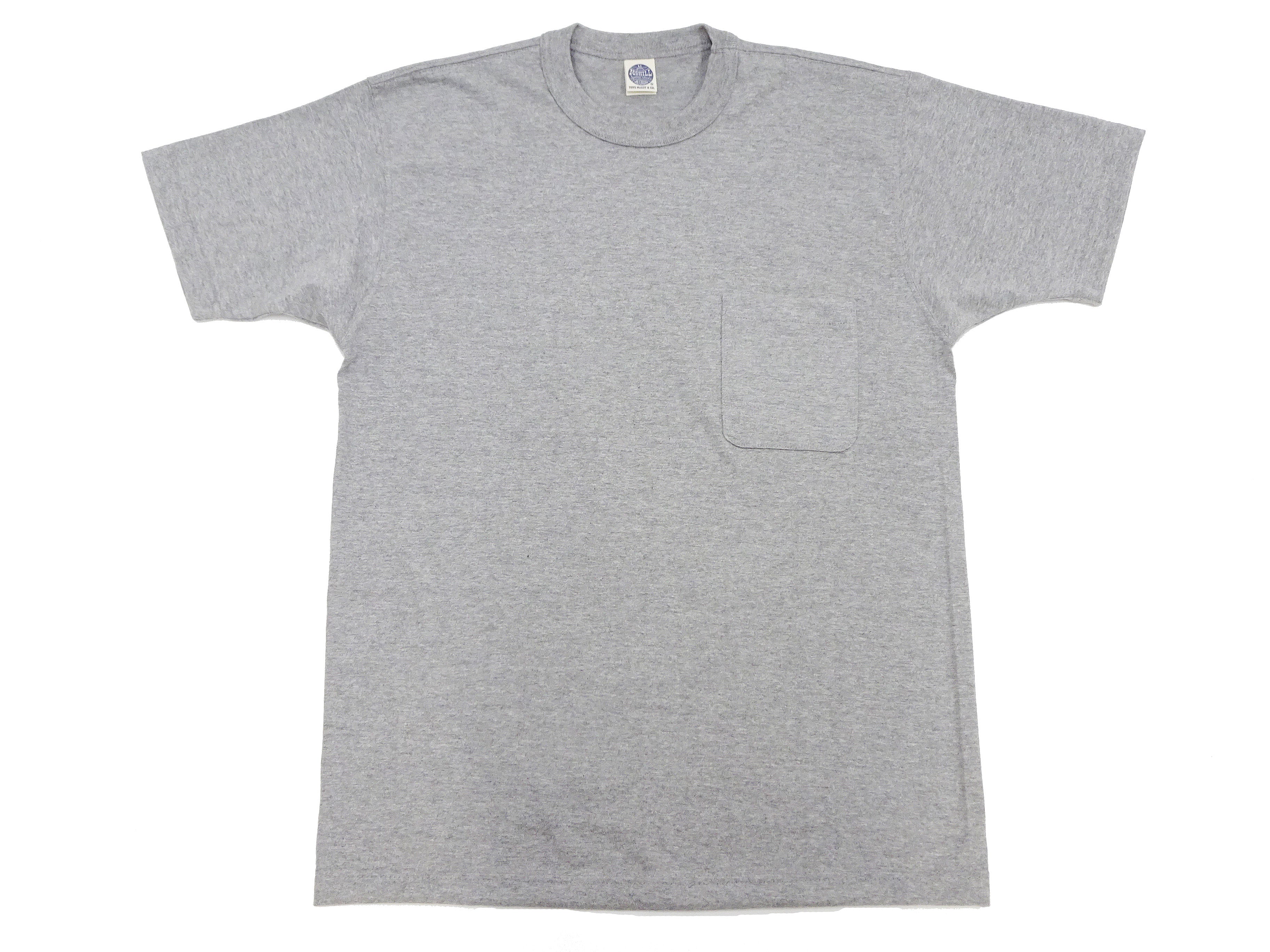 TOYS McCOY T-shirt Men's Steve McQueen Plain Pocket T-Shirt Short Sleeve Loopwheeled Tee TMC2410 020 Ash-Gray - Image 6
