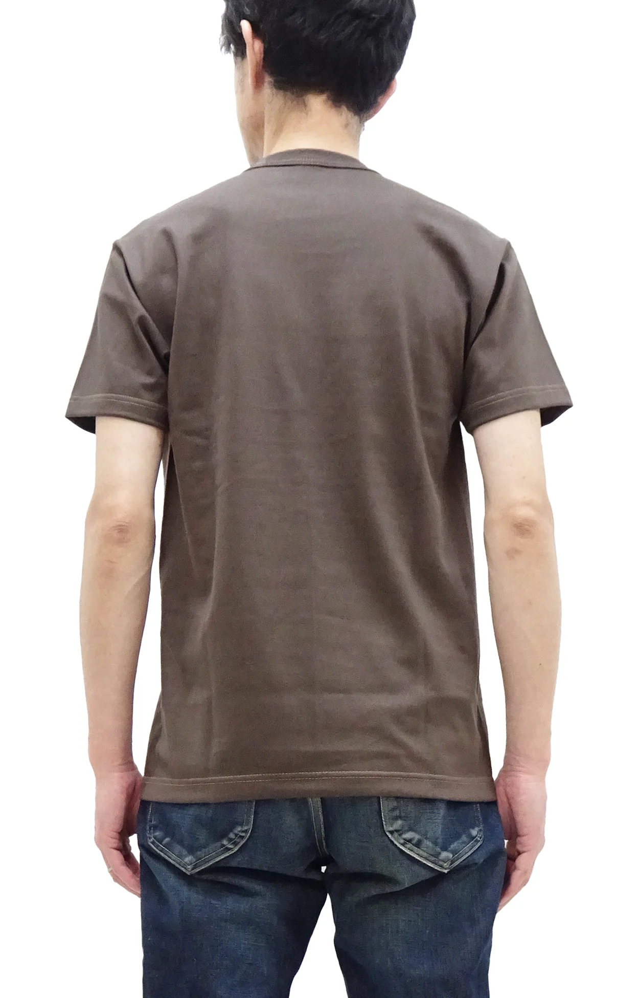 TOYS McCOY T-shirt Men's Steve McQueen Plain Pocket T-Shirt Short Sleeve Loopwheeled Tee TMC2410 021 Faded-DarK-Charcoal - Image 4