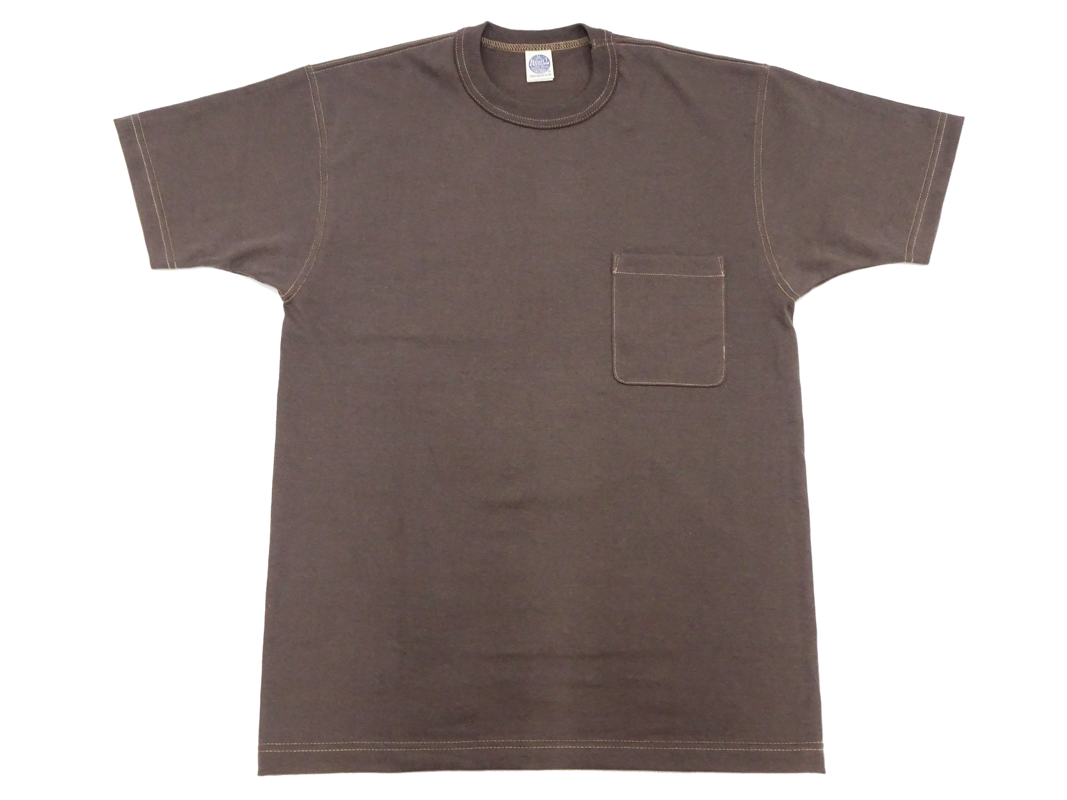 TOYS McCOY T-shirt Men's Steve McQueen Plain Pocket T-Shirt Short Sleeve Loopwheeled Tee TMC2410 021 Faded-DarK-Charcoal - Image 6