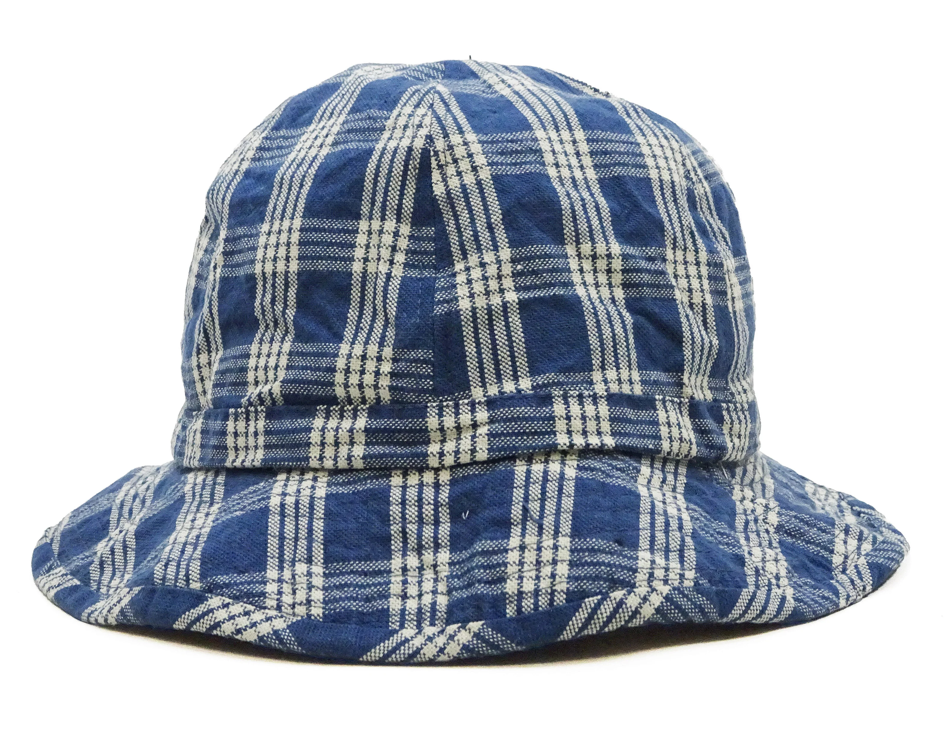 Union Supply Men's Palaka Plaid Bucket Hat - Vintage Hawaiian Workwear Style, Made in Japan (Toyo Enterprise US02883 421 One-Wash) - Image 3