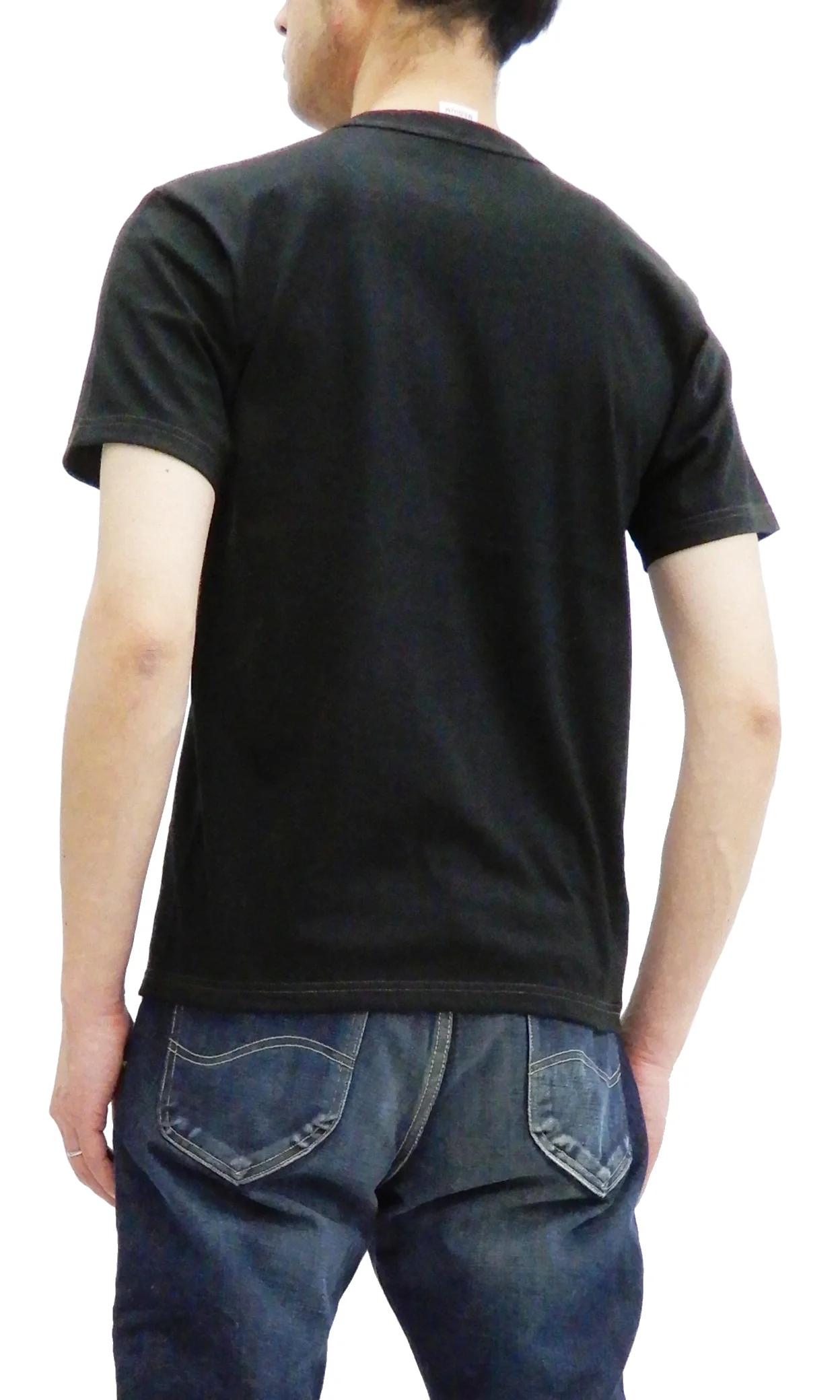 Whitesville 2-Pack T-shirts Men's Plain Short Sleeve Loopwheeled Tees by Toyo Enterprises WV73544 119 Black - Image 4