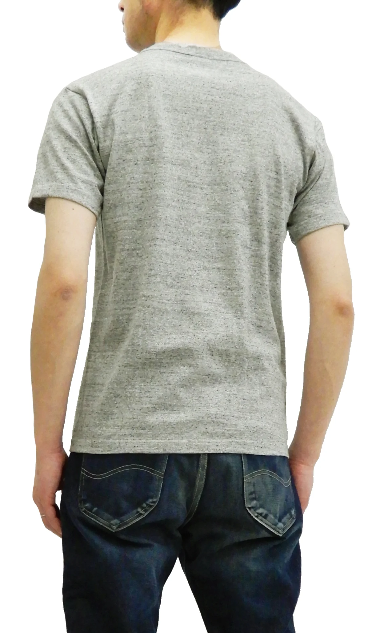 Whitesville 2-Pack T-shirts Men's Plain Short Sleeve Loopwheeled Tees by Toyo Enterprises WV73544 113 Heather-Gray - Image 4