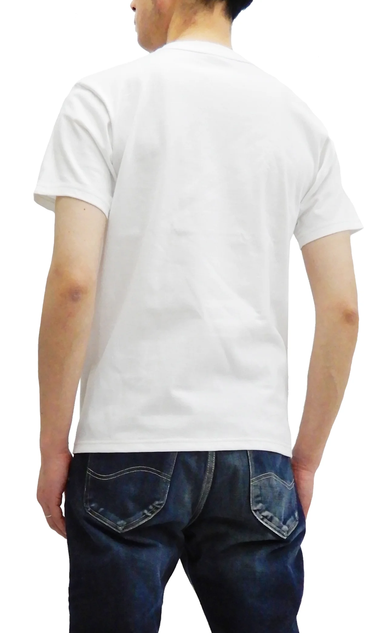 Whitesville 2-Pack T-shirts Men's Plain Short Sleeve Loopwheeled Tees by Toyo Enterprises WV73544 105 Off-White - Image 4