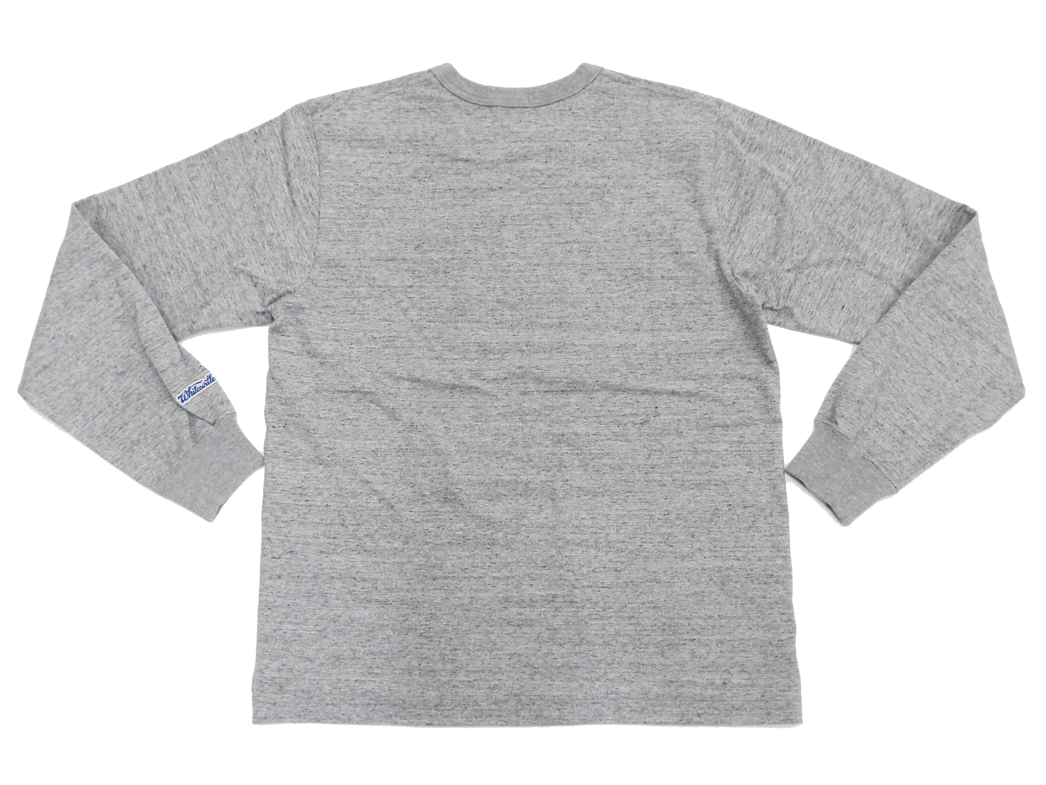 Whitesvill Plain T-shirt Men's Heavyweight Long Sleeve Pocket Tee WV68849 113 Heather-Gray - Image 10