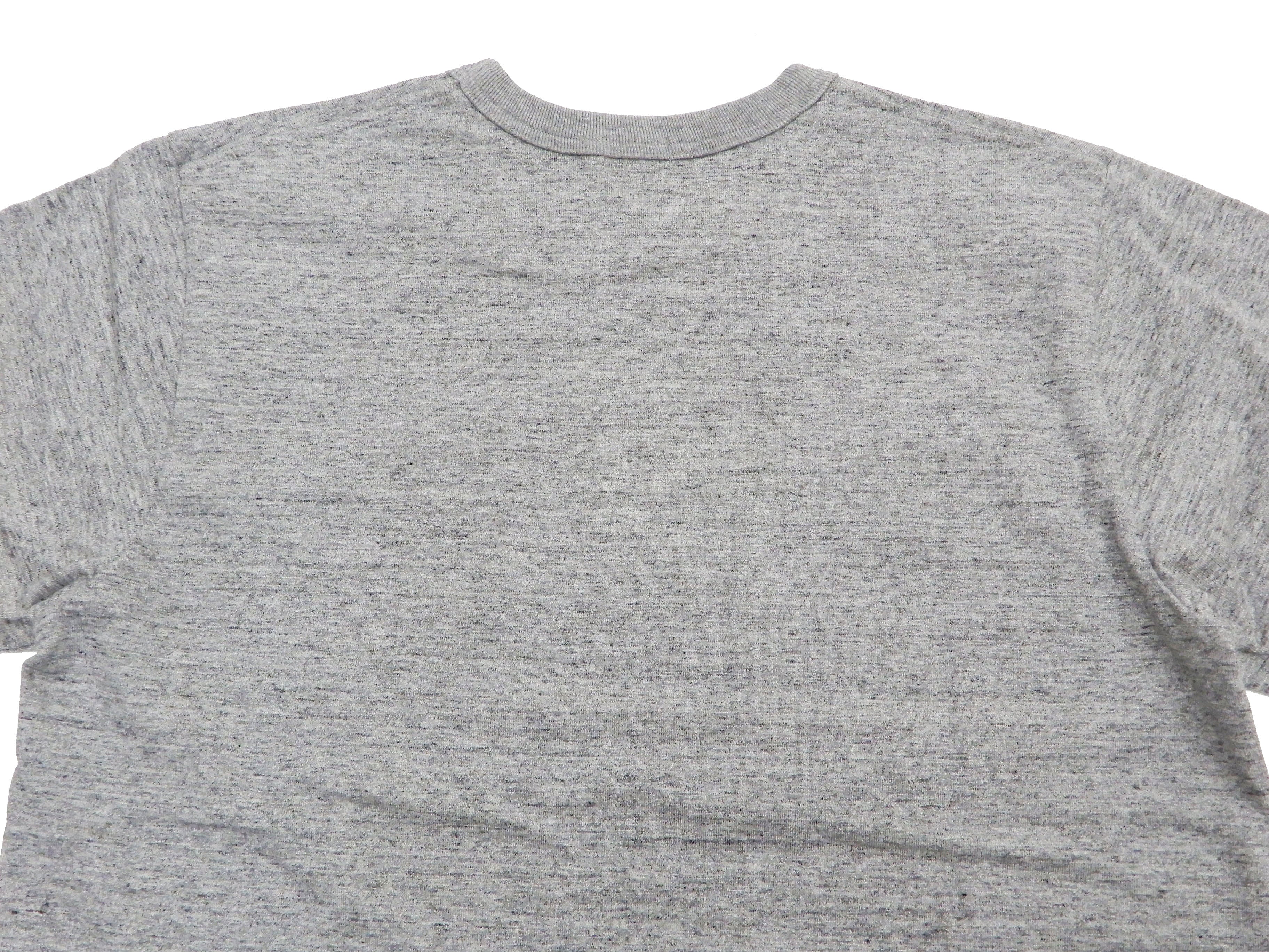 Whitesvill Plain T-shirt Men's Heavyweight Long Sleeve Pocket Tee WV68849 113 Heather-Gray - Image 11