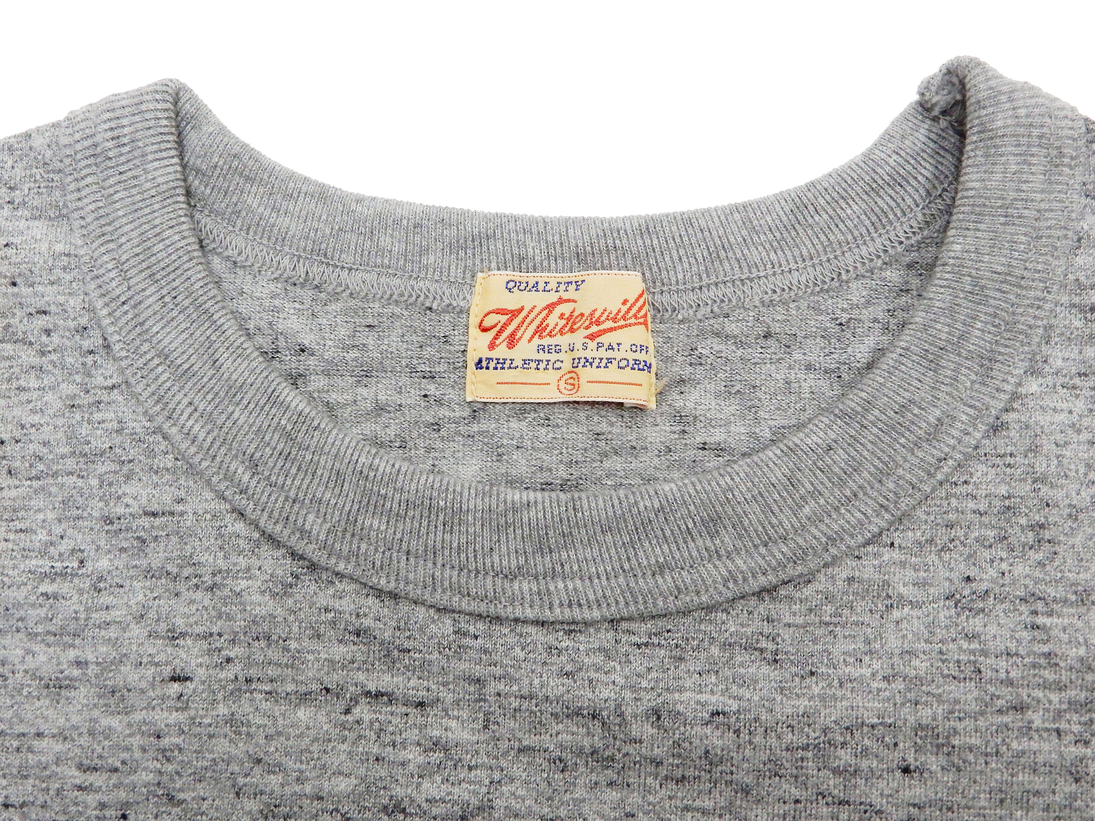 Whitesvill Plain T-shirt Men's Heavyweight Long Sleeve Pocket Tee WV68849 113 Heather-Gray - Image 7