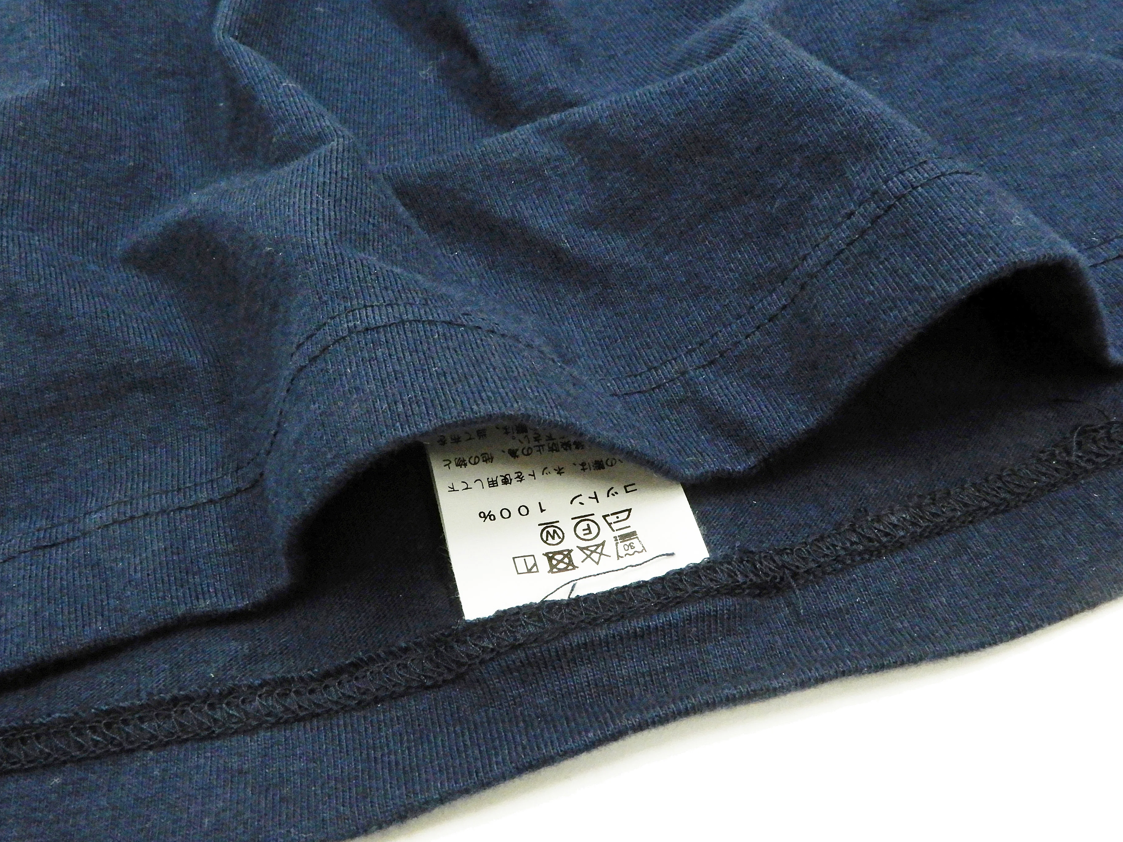 Whitesvill Plain T-shirt Men's Heavyweight Long Sleeve Pocket Tee WV68849 128 Dark-Blue - Image 9