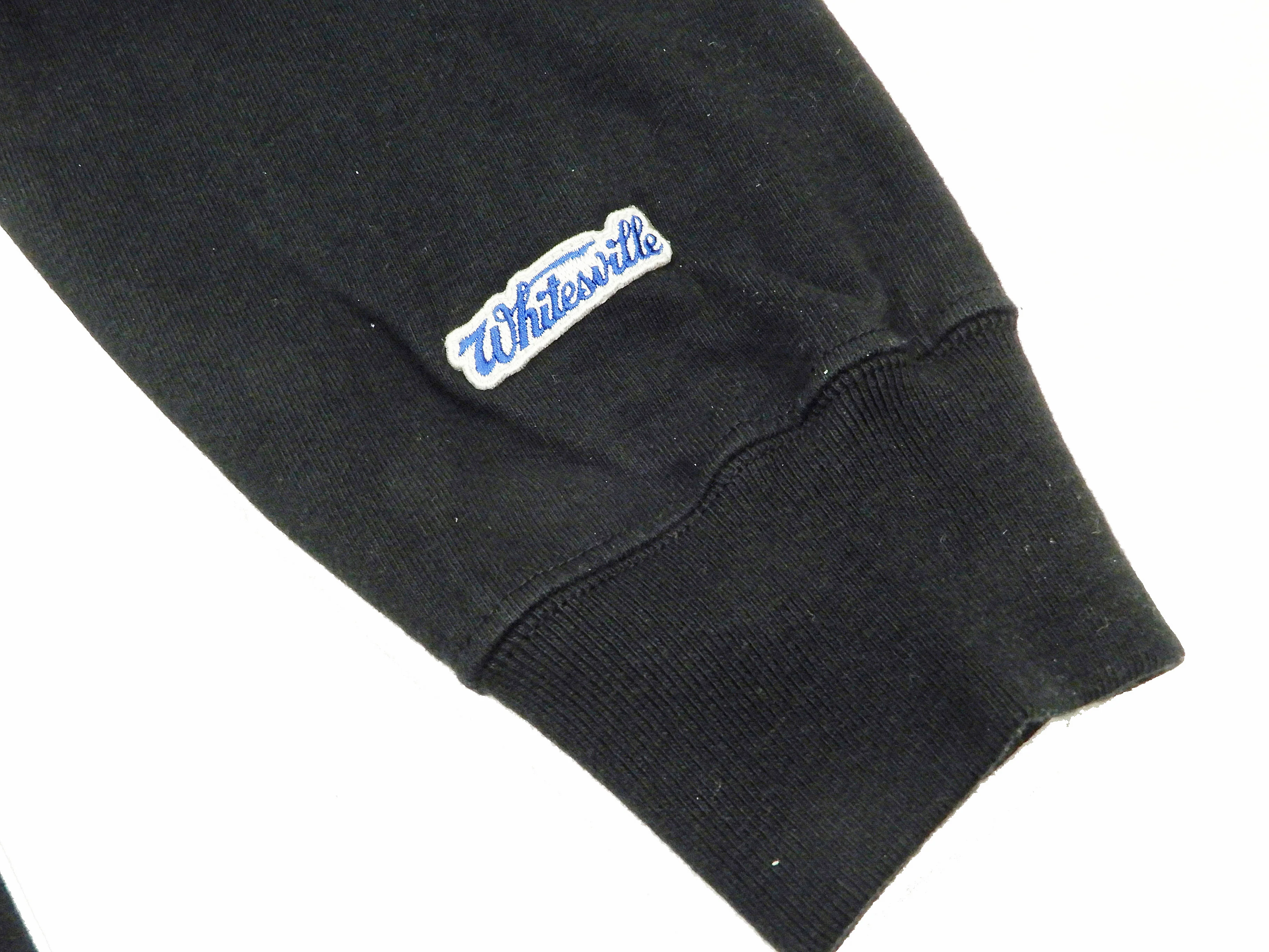 Whitesvill Plain T-shirt Men's Heavyweight Long Sleeve Pocket Tee WV68849 119 Black - Image 8