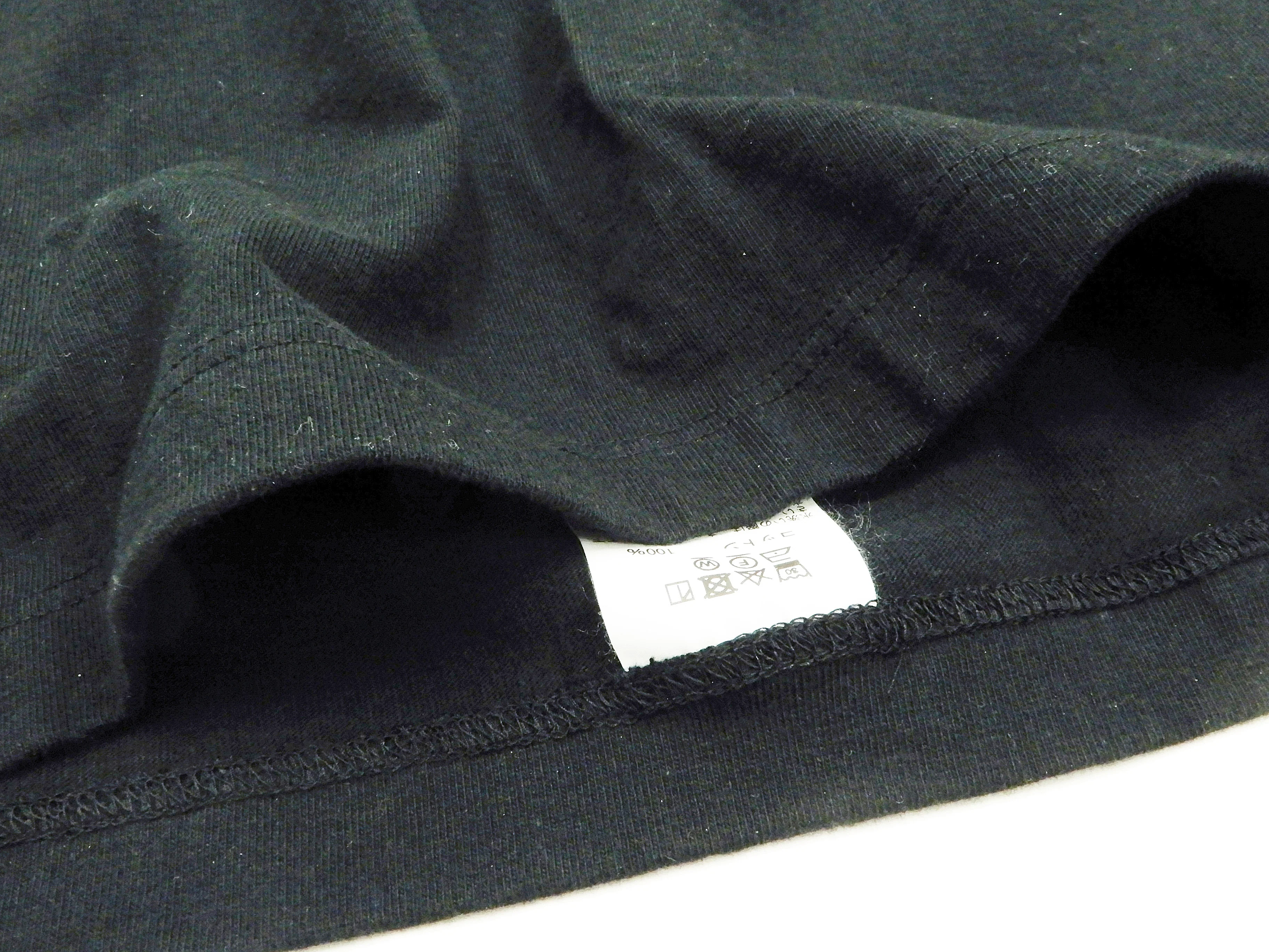 Whitesvill Plain T-shirt Men's Heavyweight Long Sleeve Pocket Tee WV68849 119 Black - Image 9